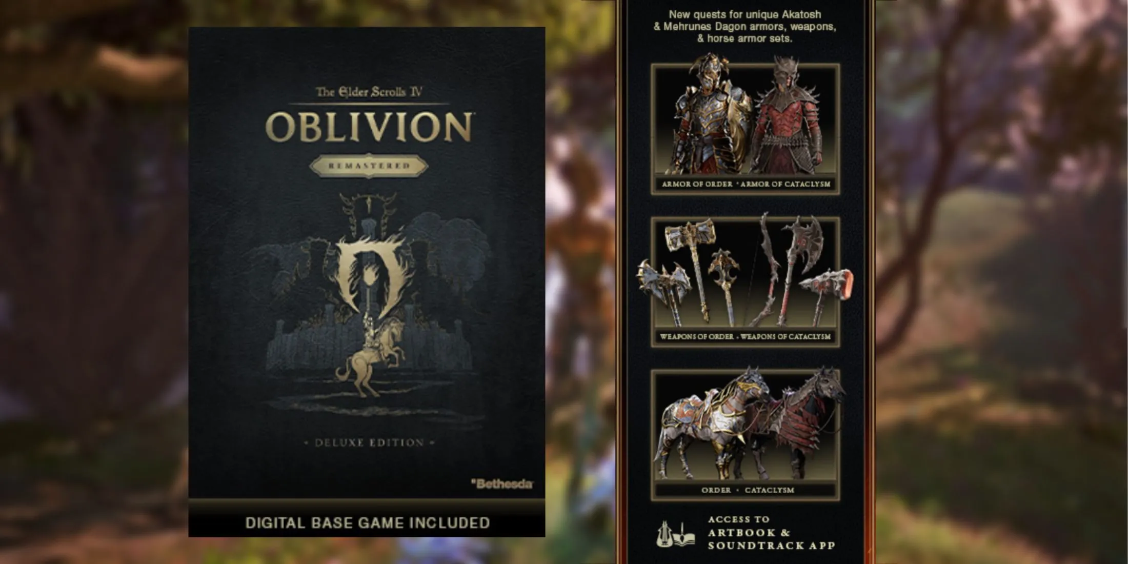 Elder Scrolls IV 4 Oblivion Remastered Deluxe Edition Contents Elder Scrolls IV 4 Oblivion Remastered Deluxe Edition Contents