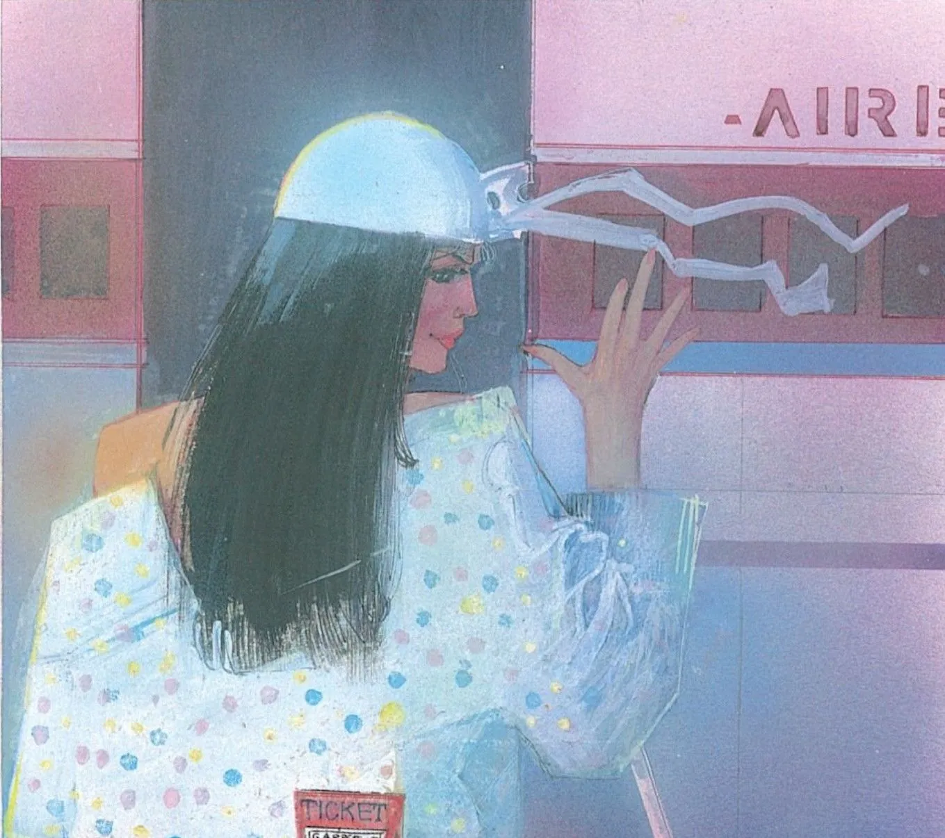 Elektra boards a plane in style