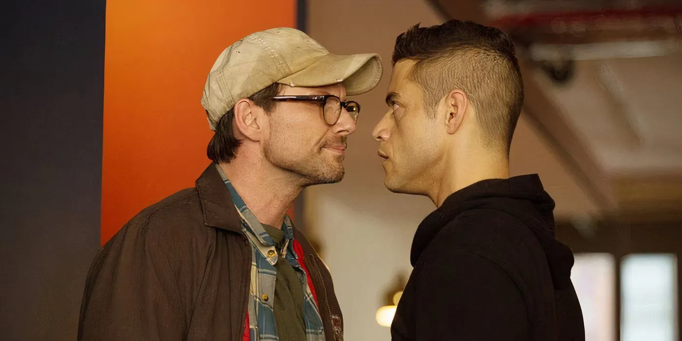 Elliot staring at Mr Robot Elliot staring at Mr Robot
