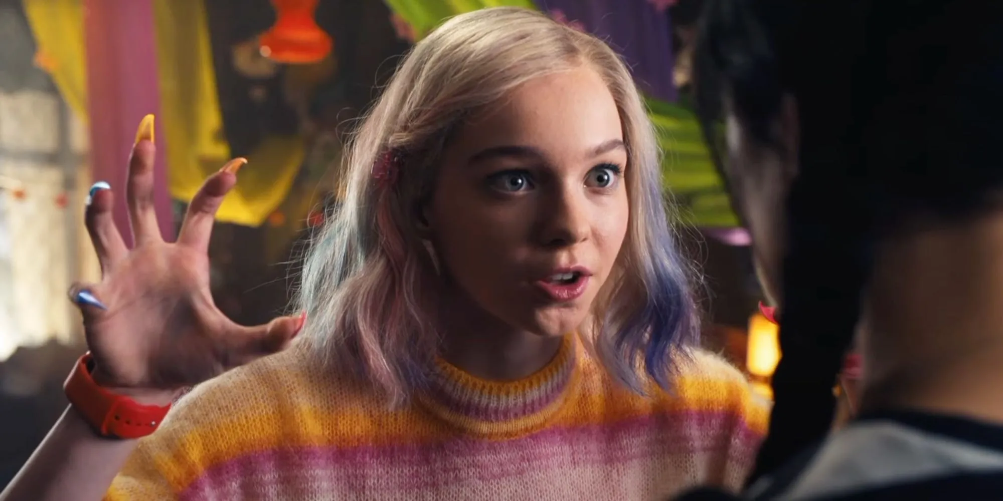 Enid showcasing her claws