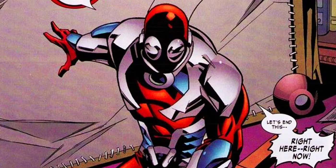 Eric O'Grady in his Ant-Man costume in Marvel Comics Eric O'Grady in his Ant-Man costume in Marvel Comics