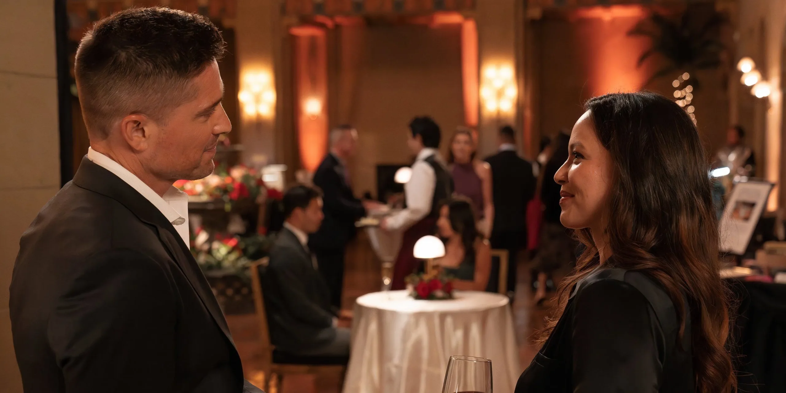 Eric Winter as Tim Bradford and Melissa O'Neil as Lucy Chen in The Rookie season 7 episode 6
