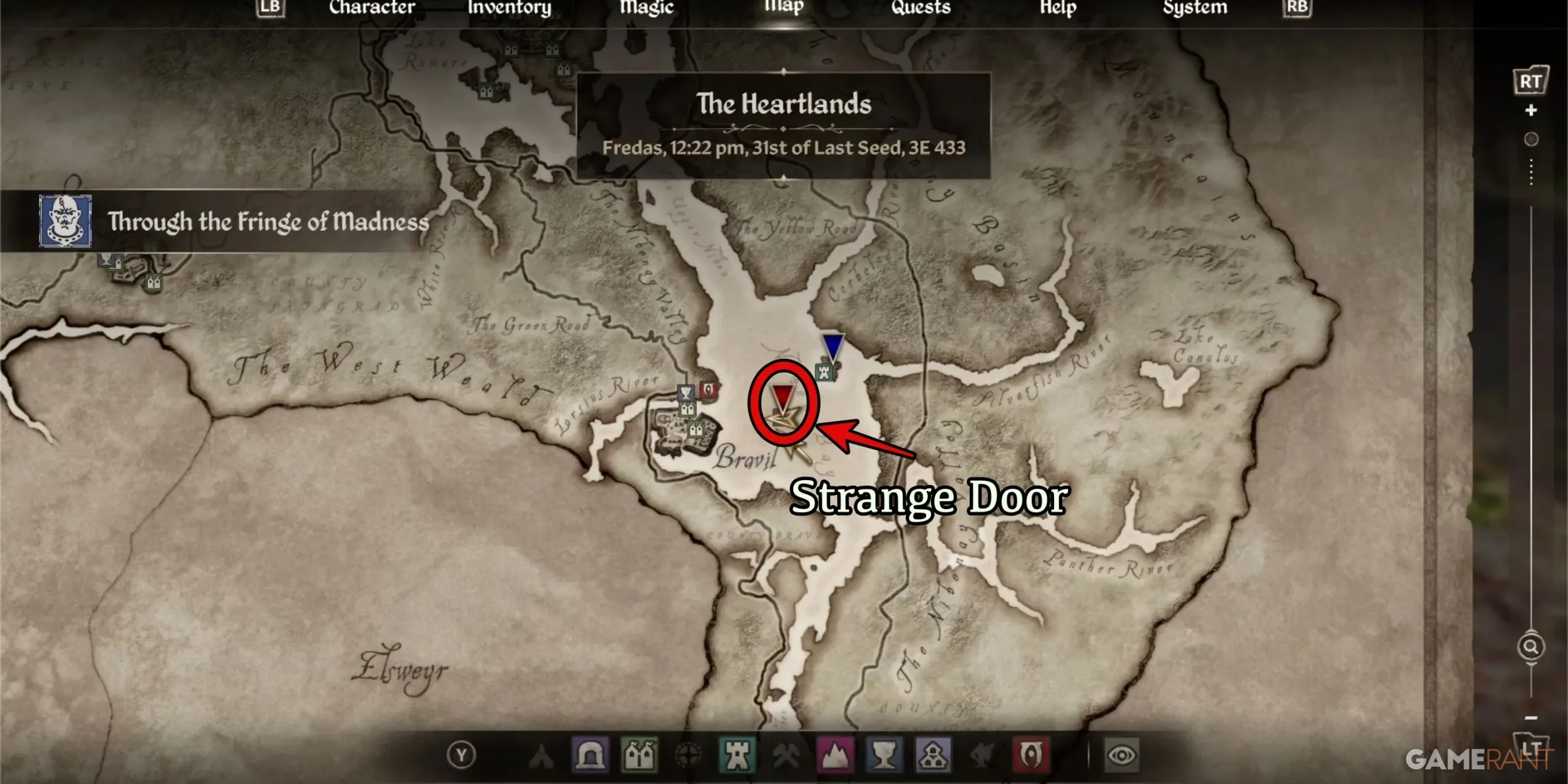 ES4OR - Mapa de la puerta extraña ES4OR - Mapa de la puerta extraña