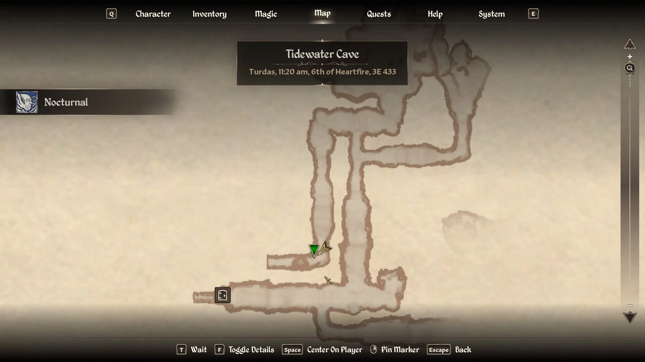 Location of the Eye of Nocturnal Location of the Eye of Nocturnal