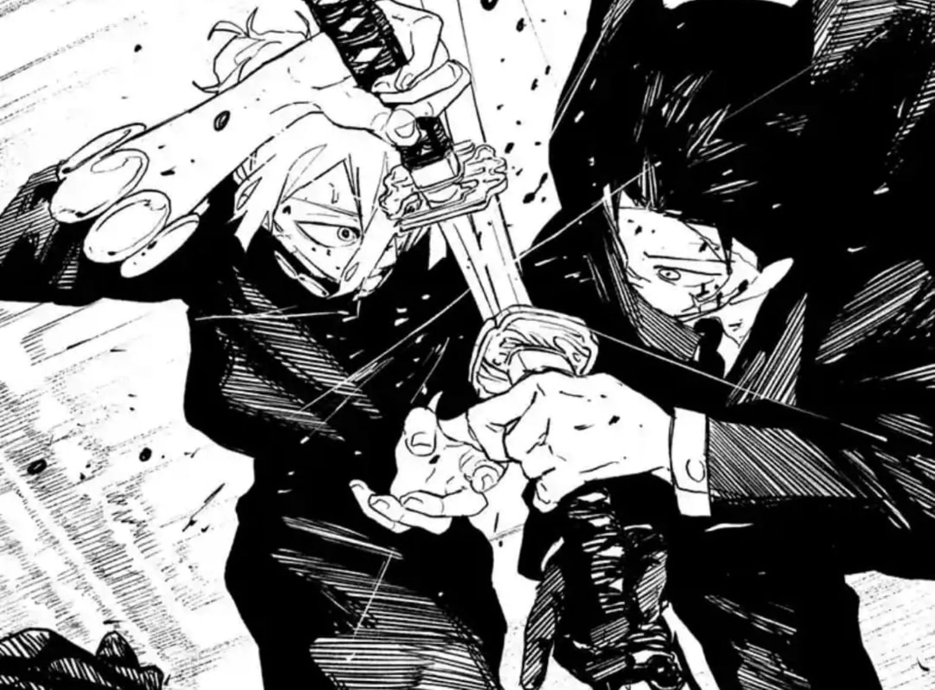 Chihiro vs. Hiruhiko in the chapter (Image via Shueisha) Chihiro vs. Hiruhiko in the chapter (Image via Shueisha)