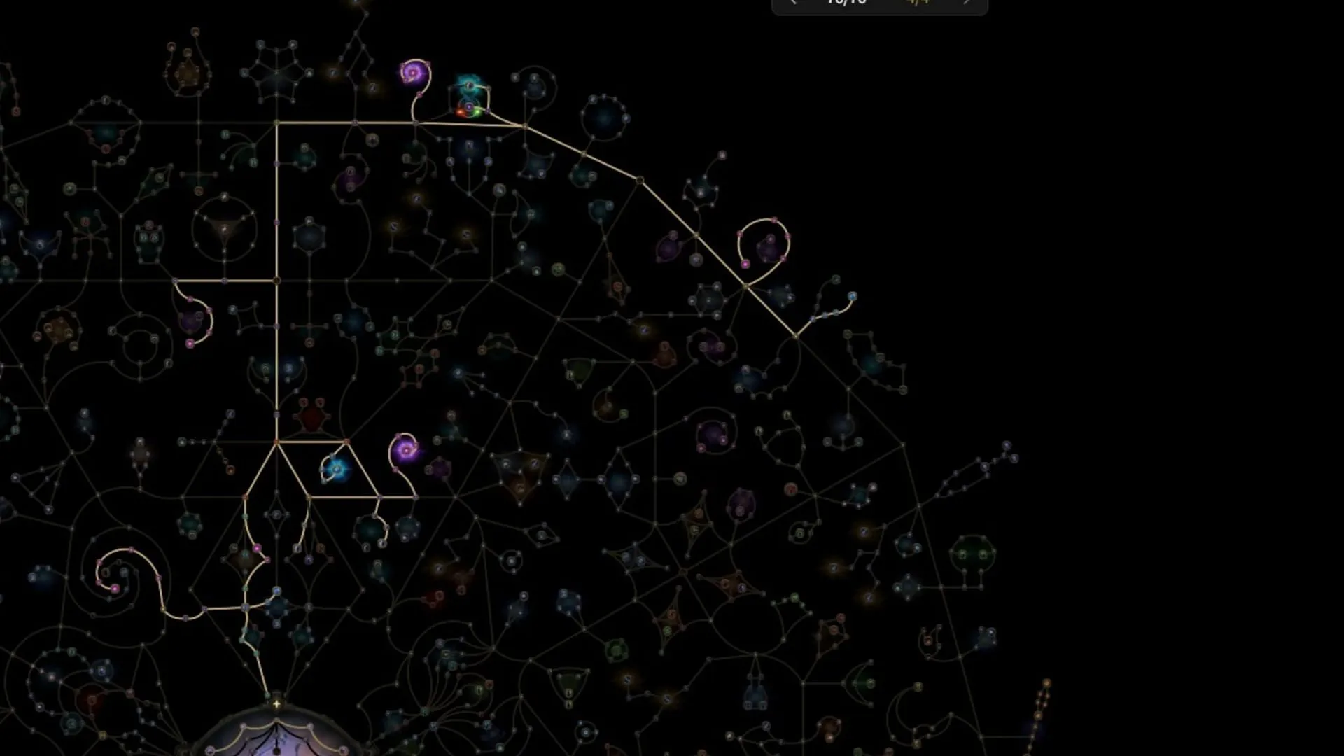 Passive skills for Witch leveling (Image via GGG/Maxroll)