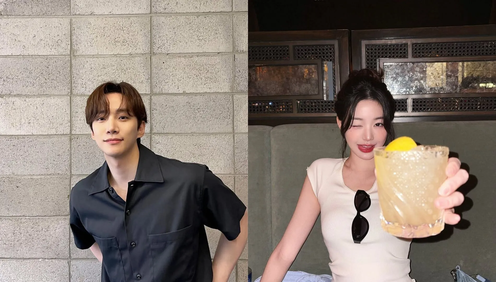 2PM's Lee Jun-ho and IVE's Jung Won-young 2PM's Lee Jun-ho and IVE's Jung Won-young