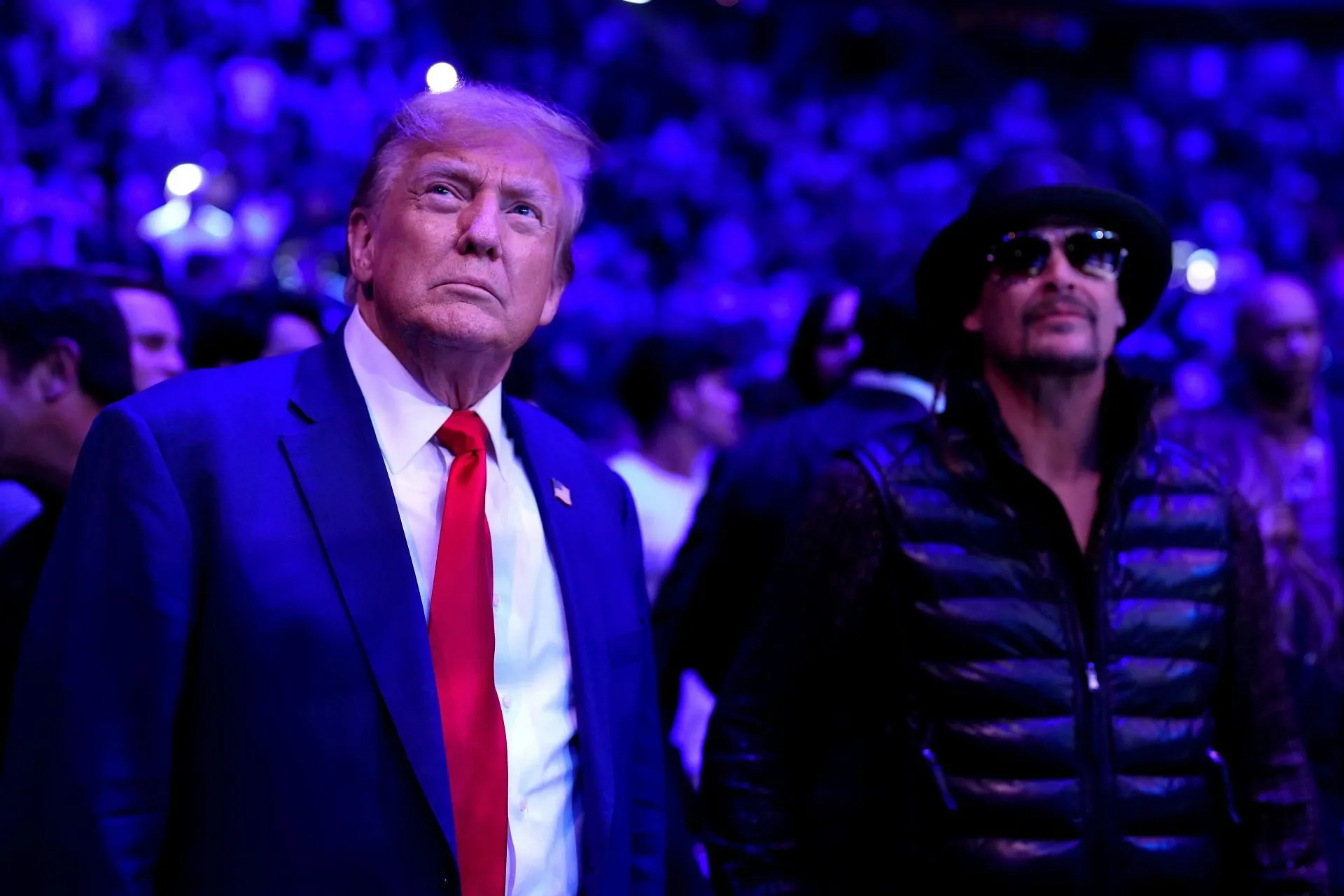 Kid Rock and Donald Trump at UFC 296: Menifield v Jacoby - Source: Getty Kid Rock and Donald Trump at UFC 296: Menifield v Jacoby - Source: Getty