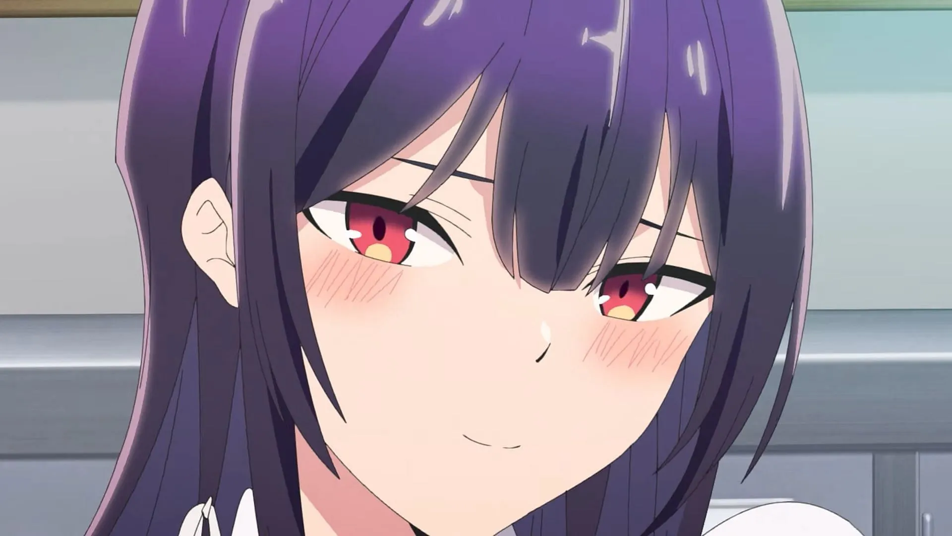 The titular Takamine will likely be a main focus of Please Put Them On, Takamine-san! episode 1 (Image via Liden Films) The titular Takamine will likely be a main focus of Please Put Them On, Takamine-san! episode 1 (Image via Liden Films)