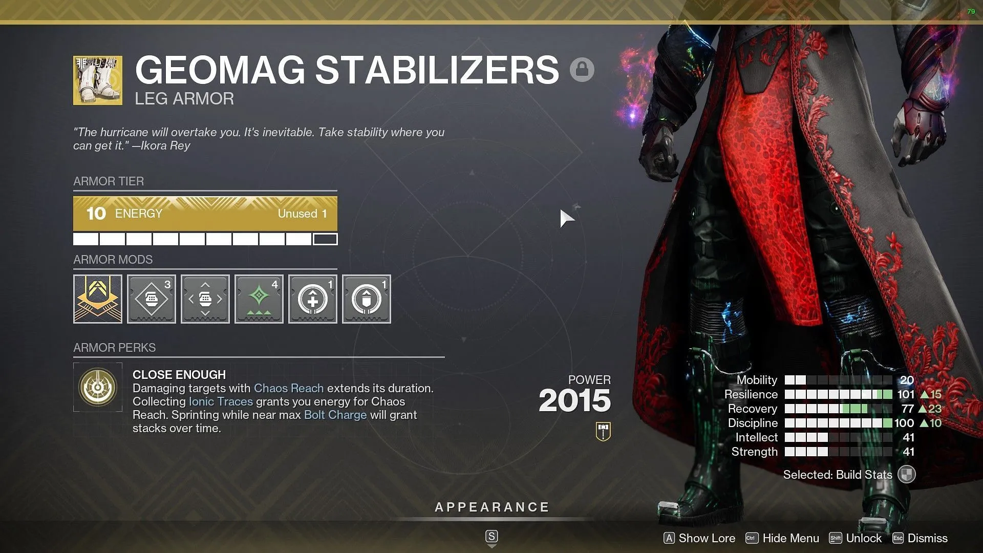 Geomag Stabilizers in Destiny 2 (Image via Bungie) Geomag Stabilizers in Destiny 2 (Image via Bungie)