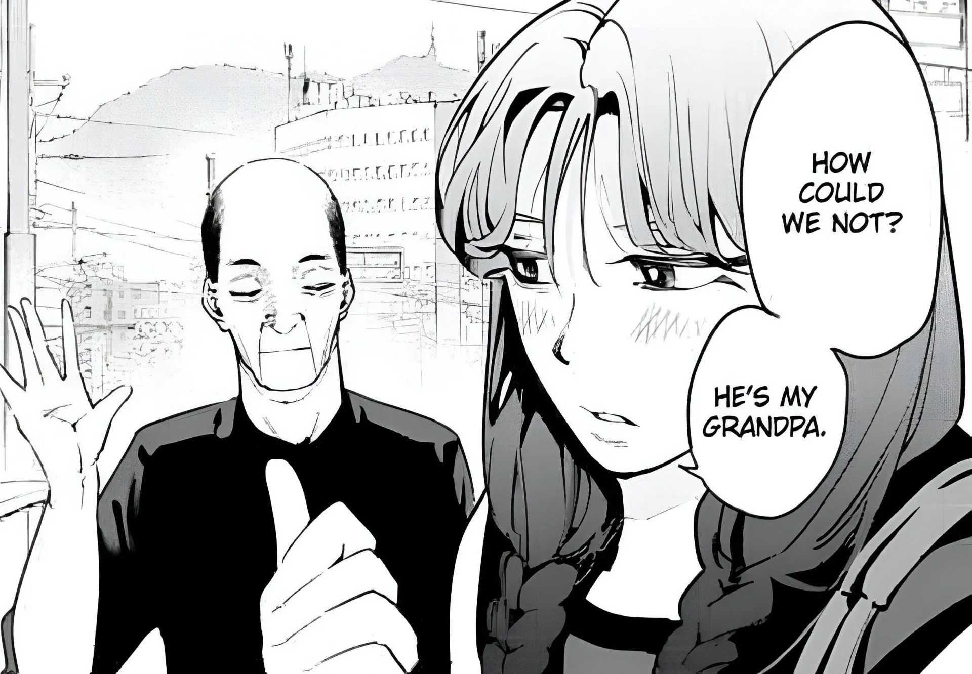 Oshimi and Shizuki from the Embers manga (Image via Shueisha)