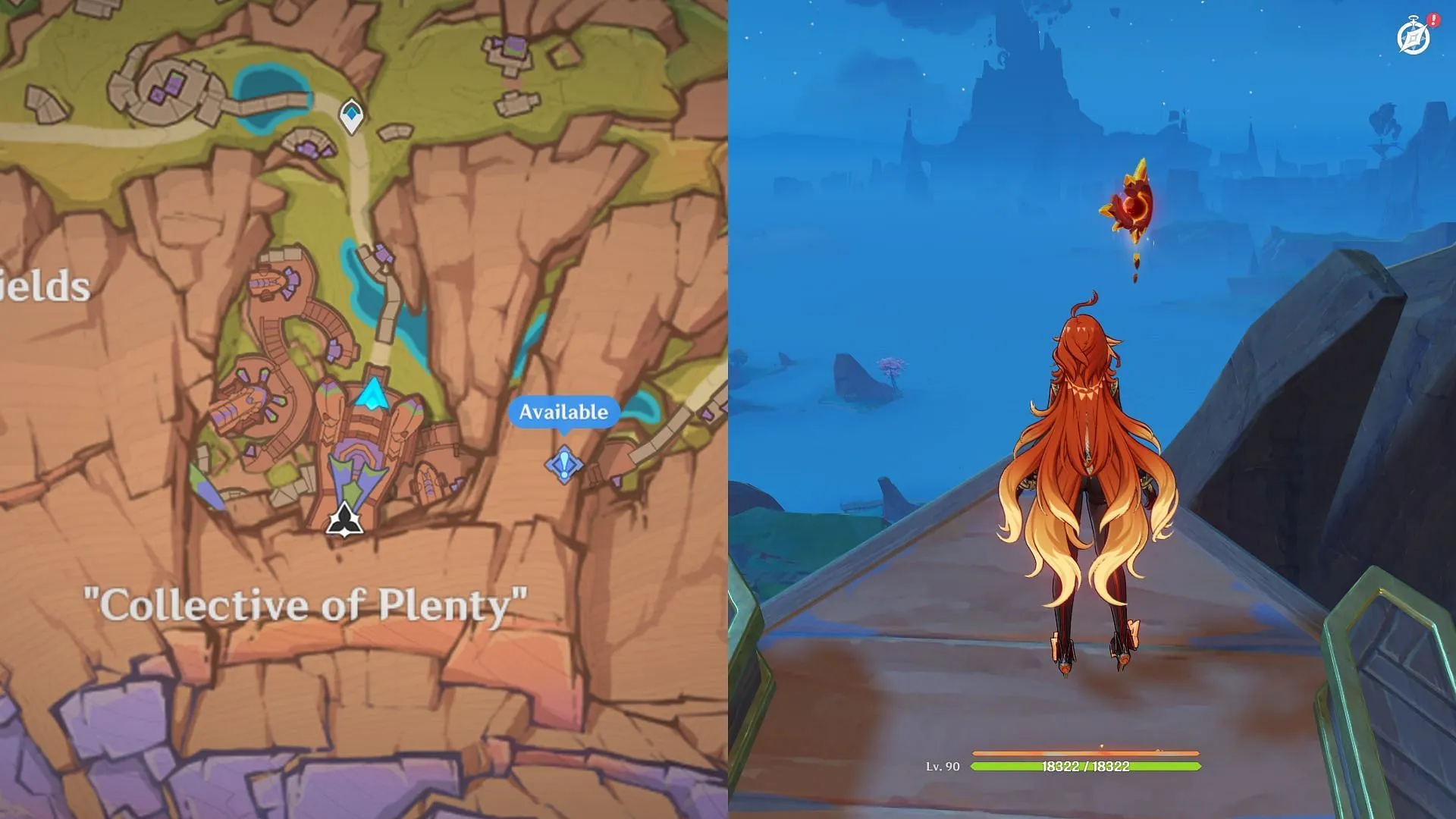 Pyroculus #2 location (Image via Sportskeeda Gaming || HoYoverse) Pyroculus #2 location (Image via Sportskeeda Gaming || HoYoverse)