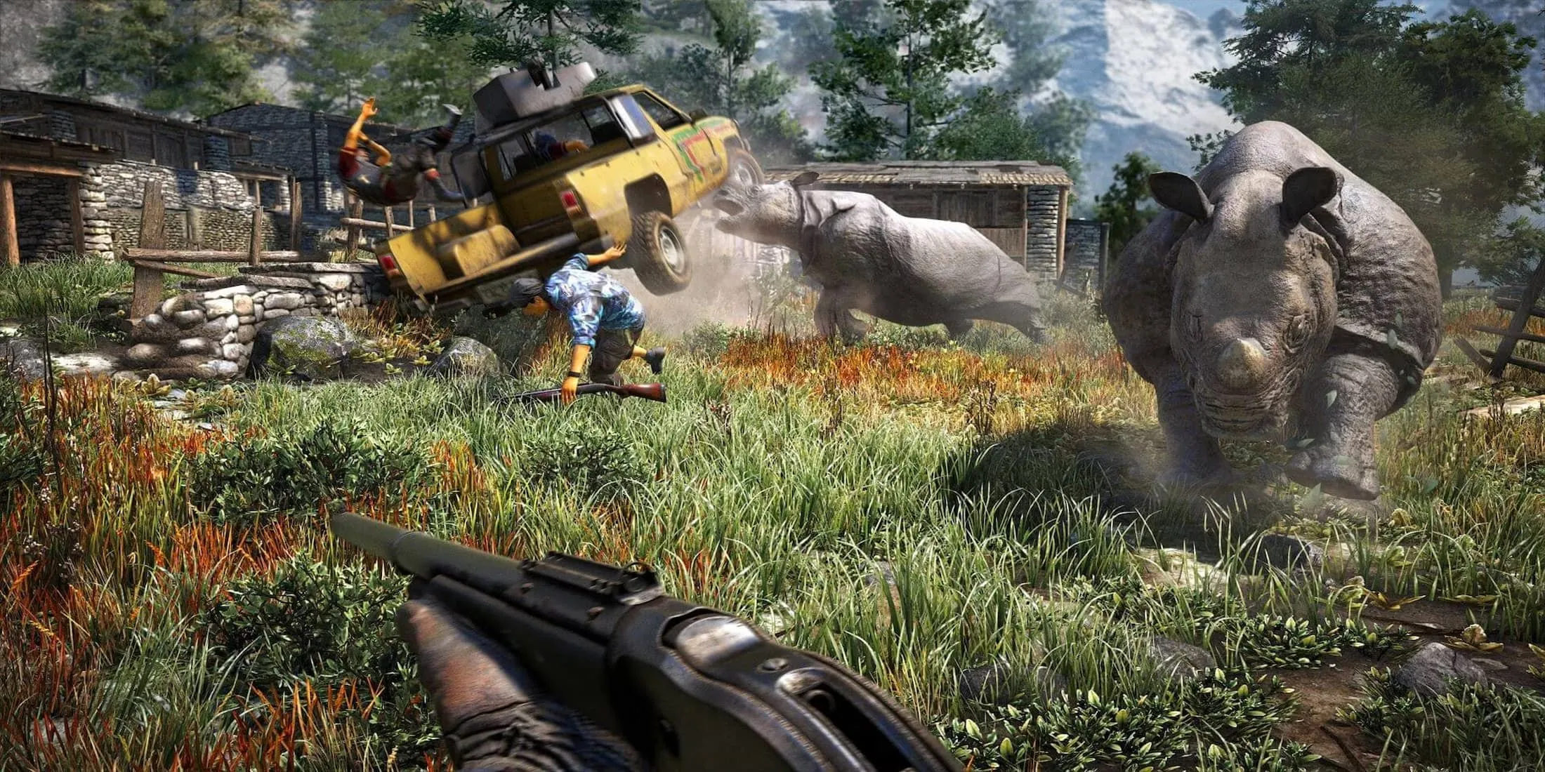 Rhino Attack in Far Cry 4