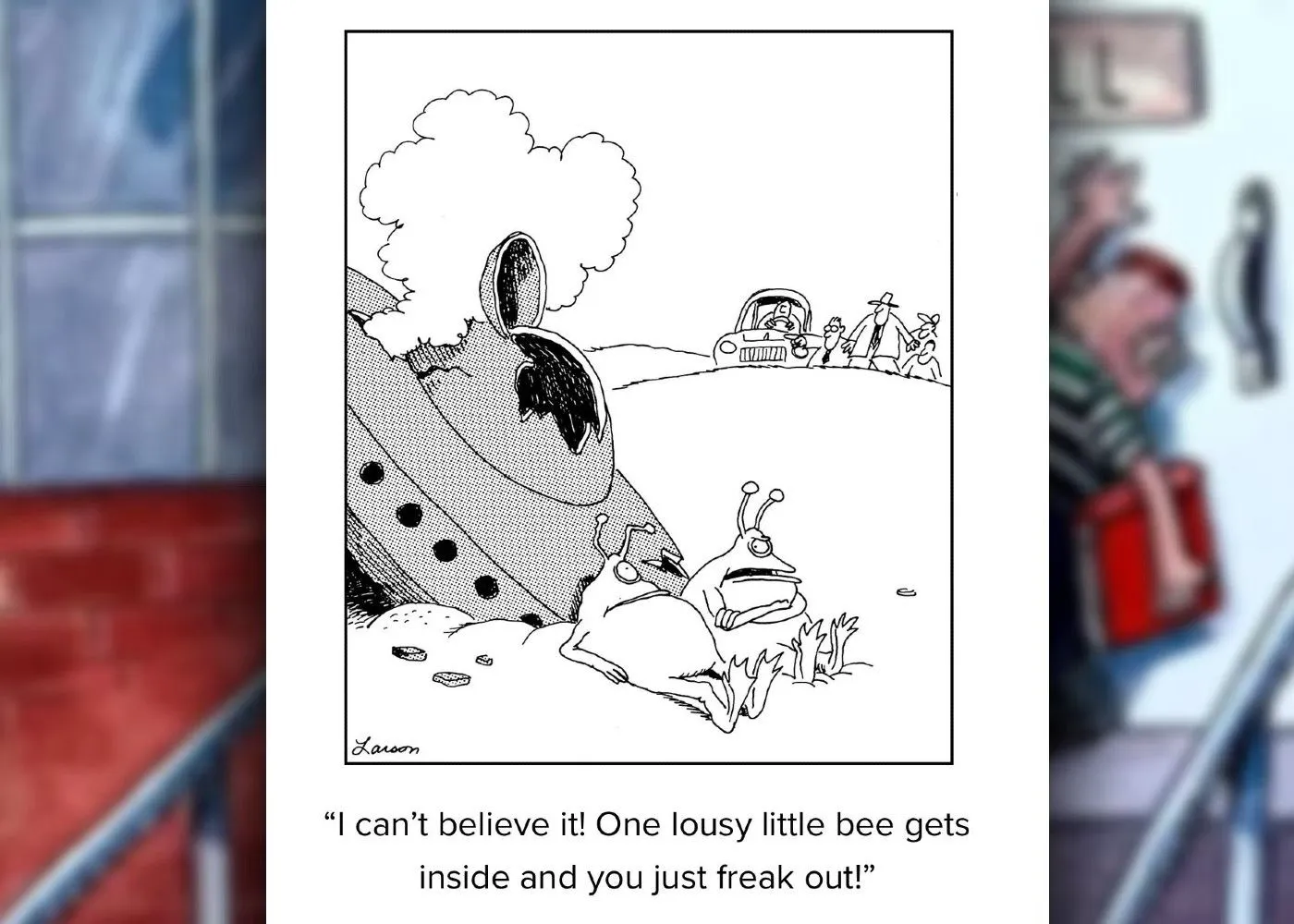 far side alien accident comic far side alien accident comic