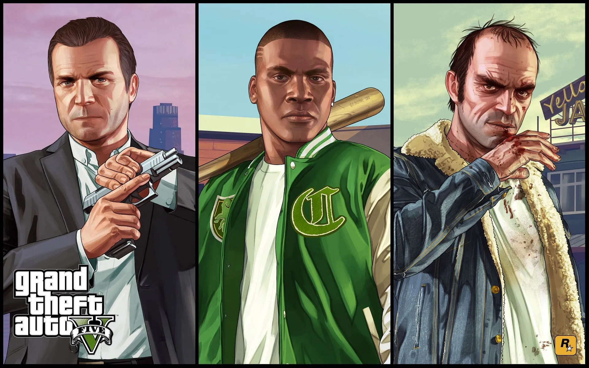 GTA 5's Michael, Franklin, and Trevor (Image via Rockstar Games) GTA 5's Michael, Franklin, and Trevor (Image via Rockstar Games)