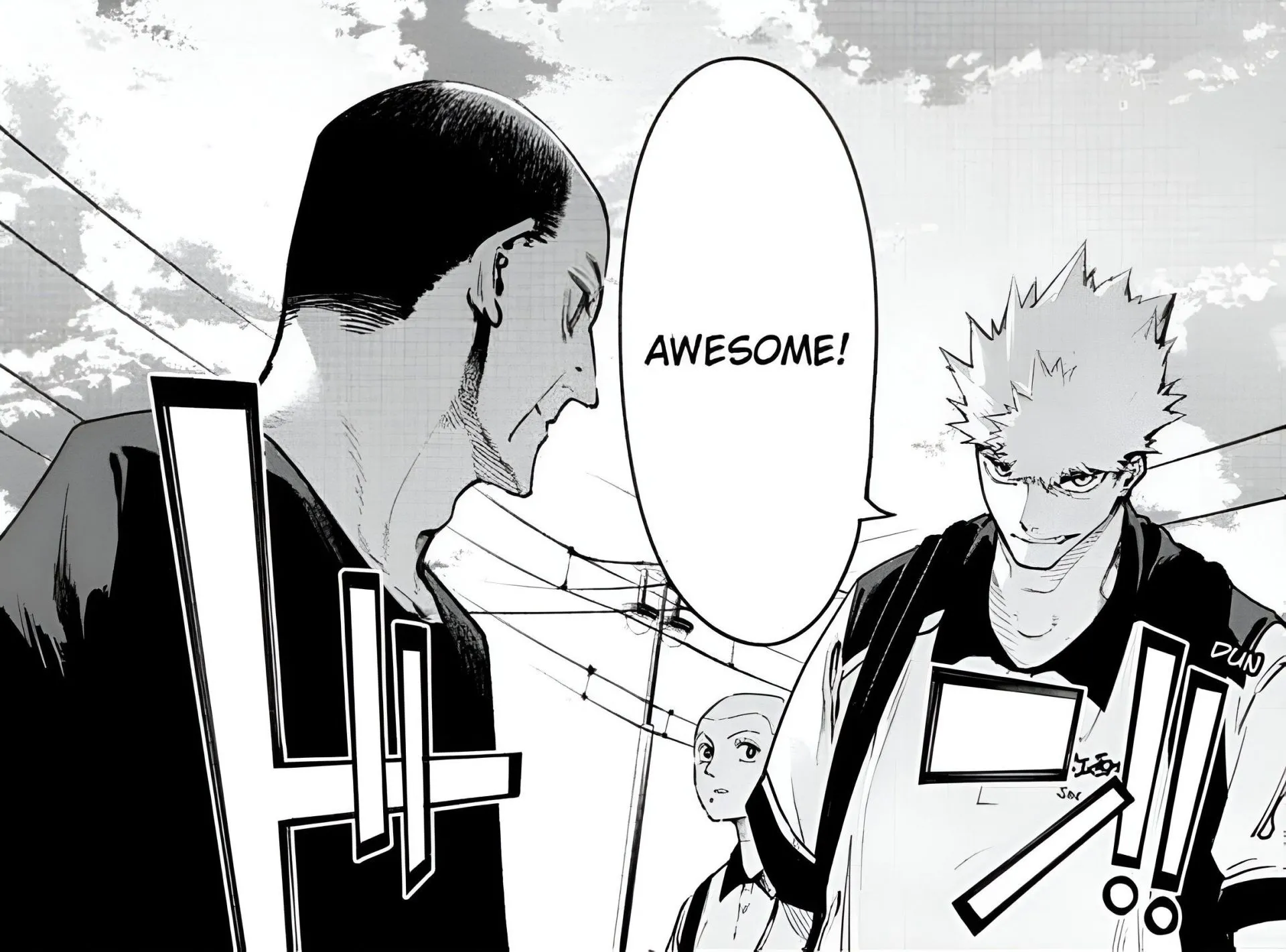 Oshimi and Haitani from the Embers manga (Image via Shueisha)