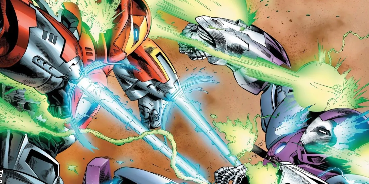 Ultimate Armor War #3: Iron Man fights Dreadknight