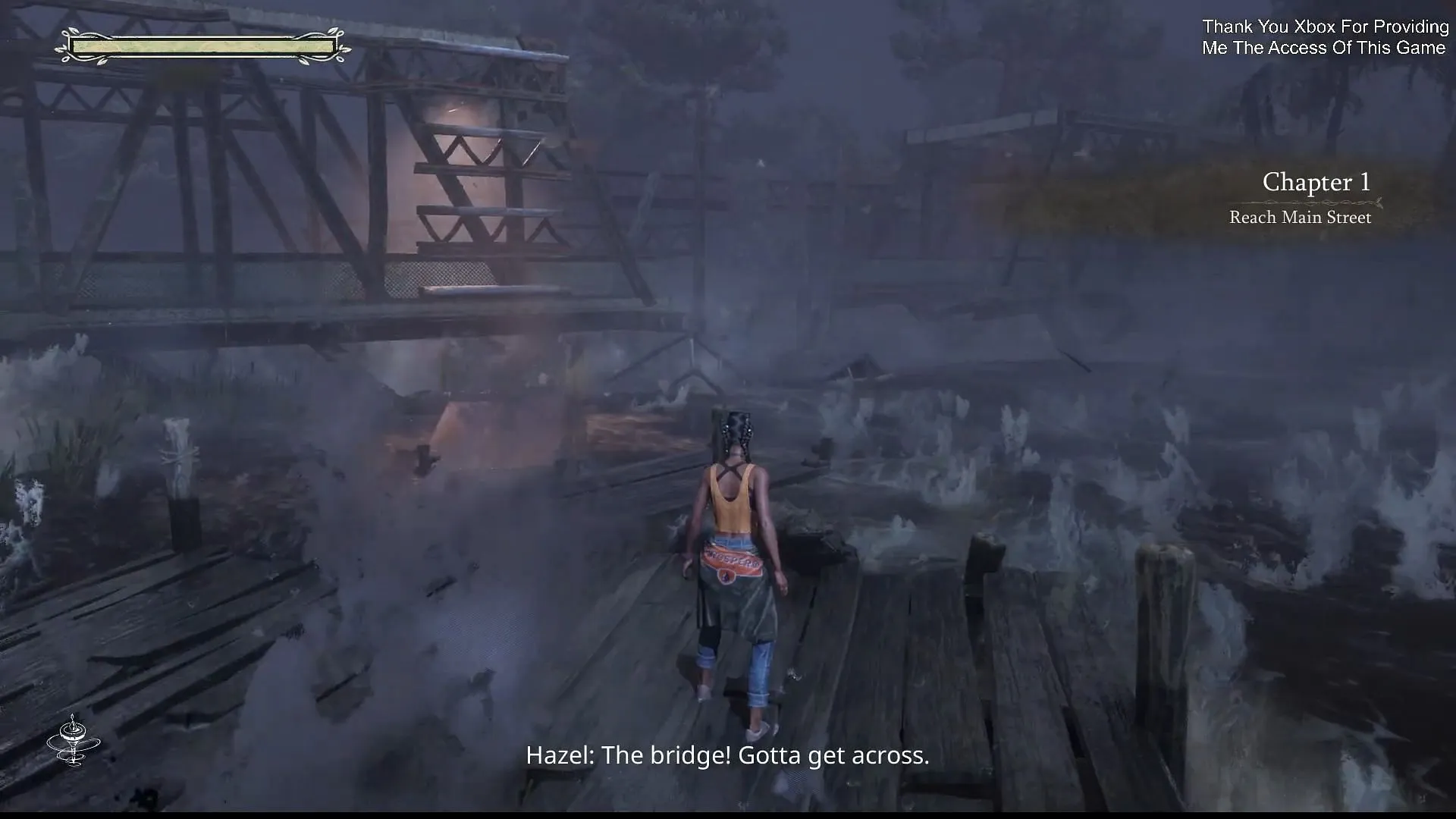 No bridge? No problem (Image via Xbox Game Studios || YouTube @Ditech Gaming)