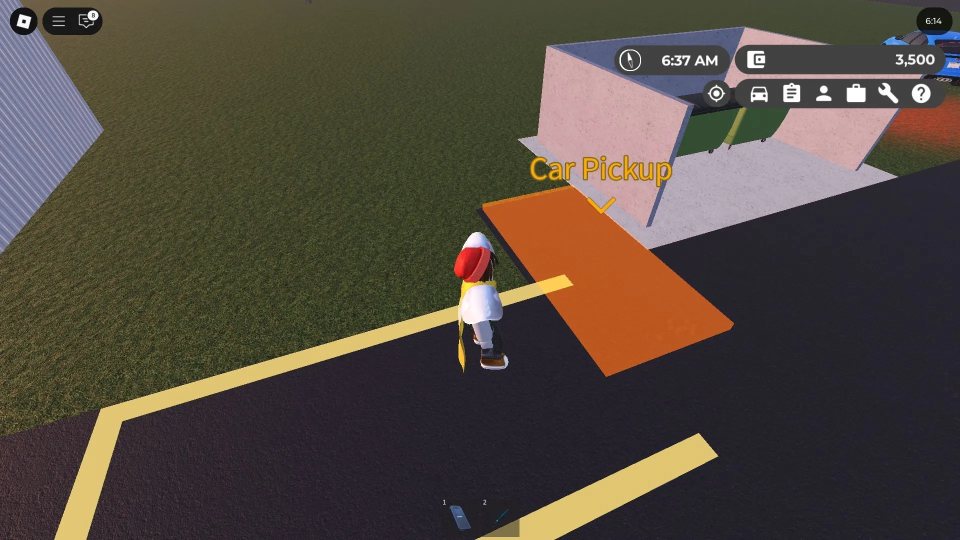 An Easter Event car pickup (Image via Roblox)