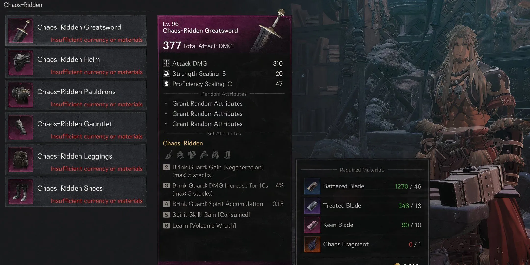 Chaos-Ridden set in inventory Chaos-Ridden set in inventory