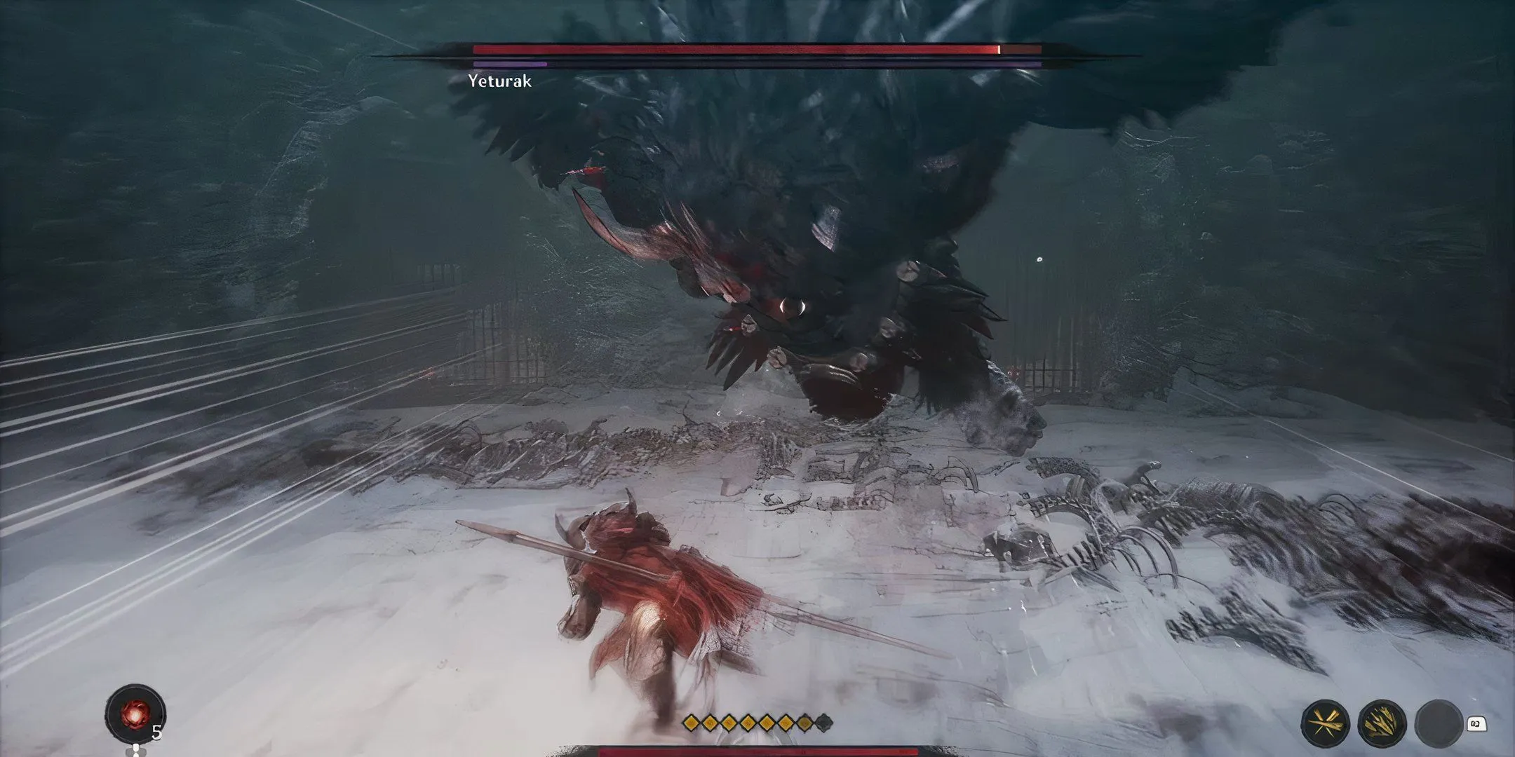Yeturak lunging attack