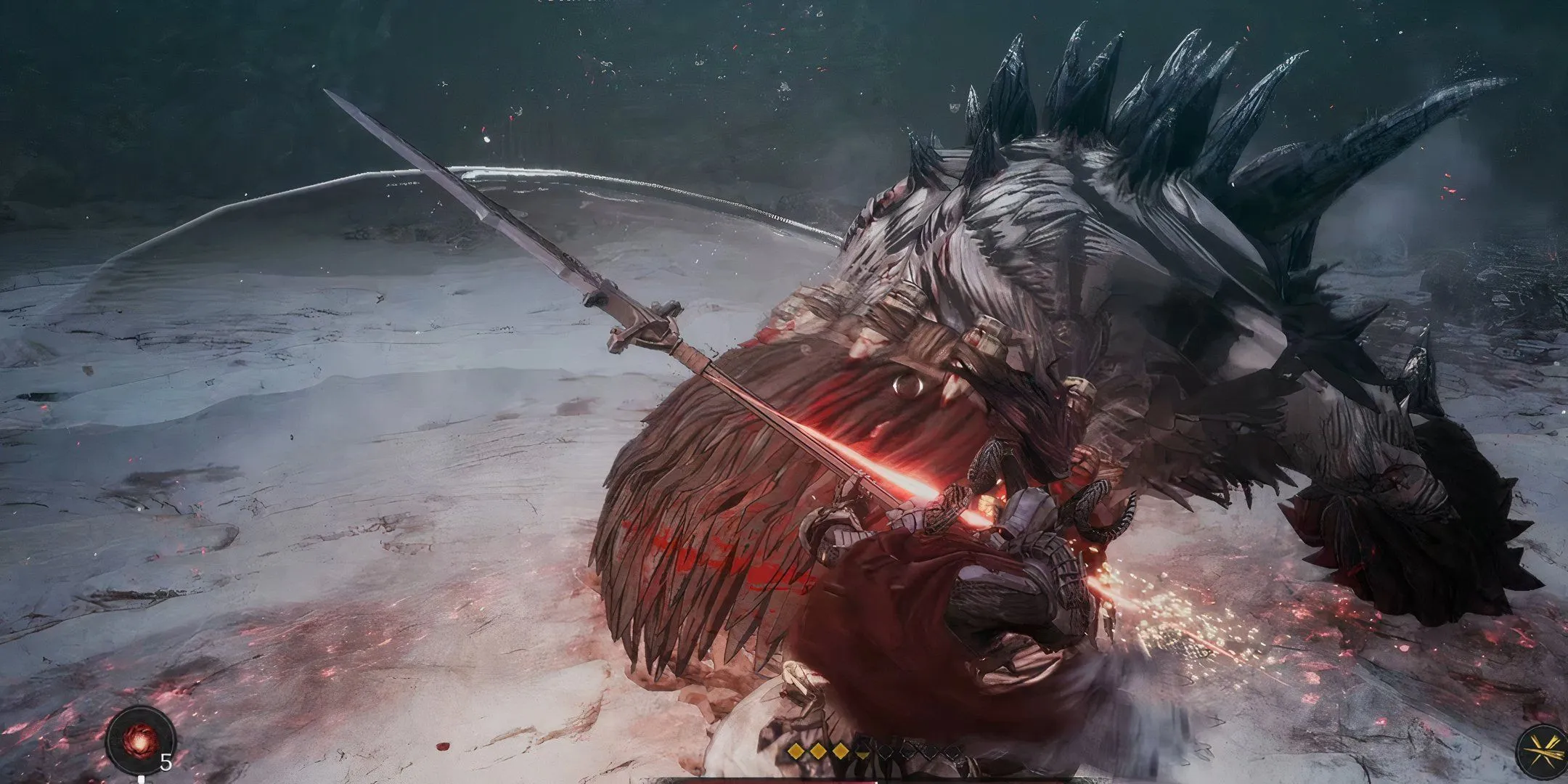 Yeturak spear slash attack