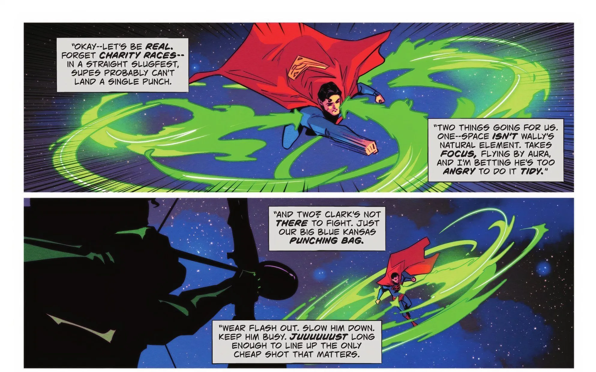 Flash and Superman Fight DC