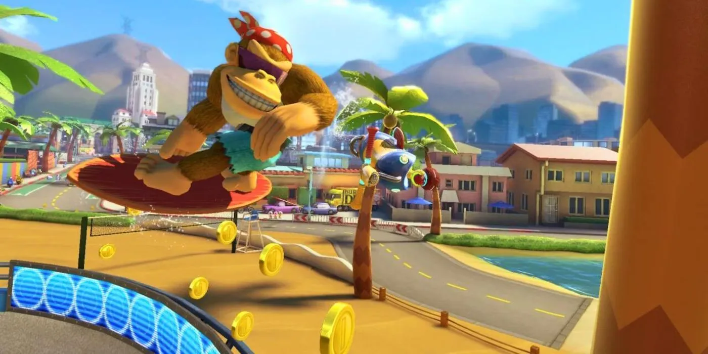 Funky Kong in Mario Kart 8 Deluxe Funky Kong in Mario Kart 8 Deluxe
