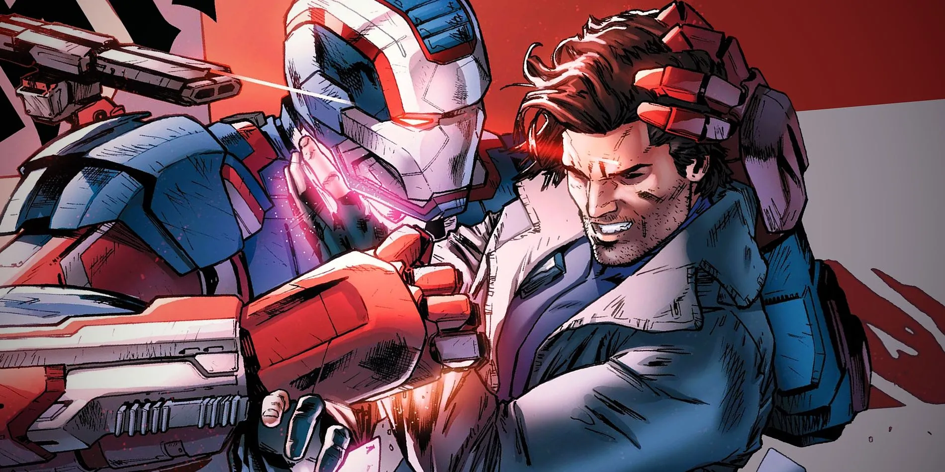 Gambit fights War Machine Gambit fights War Machine