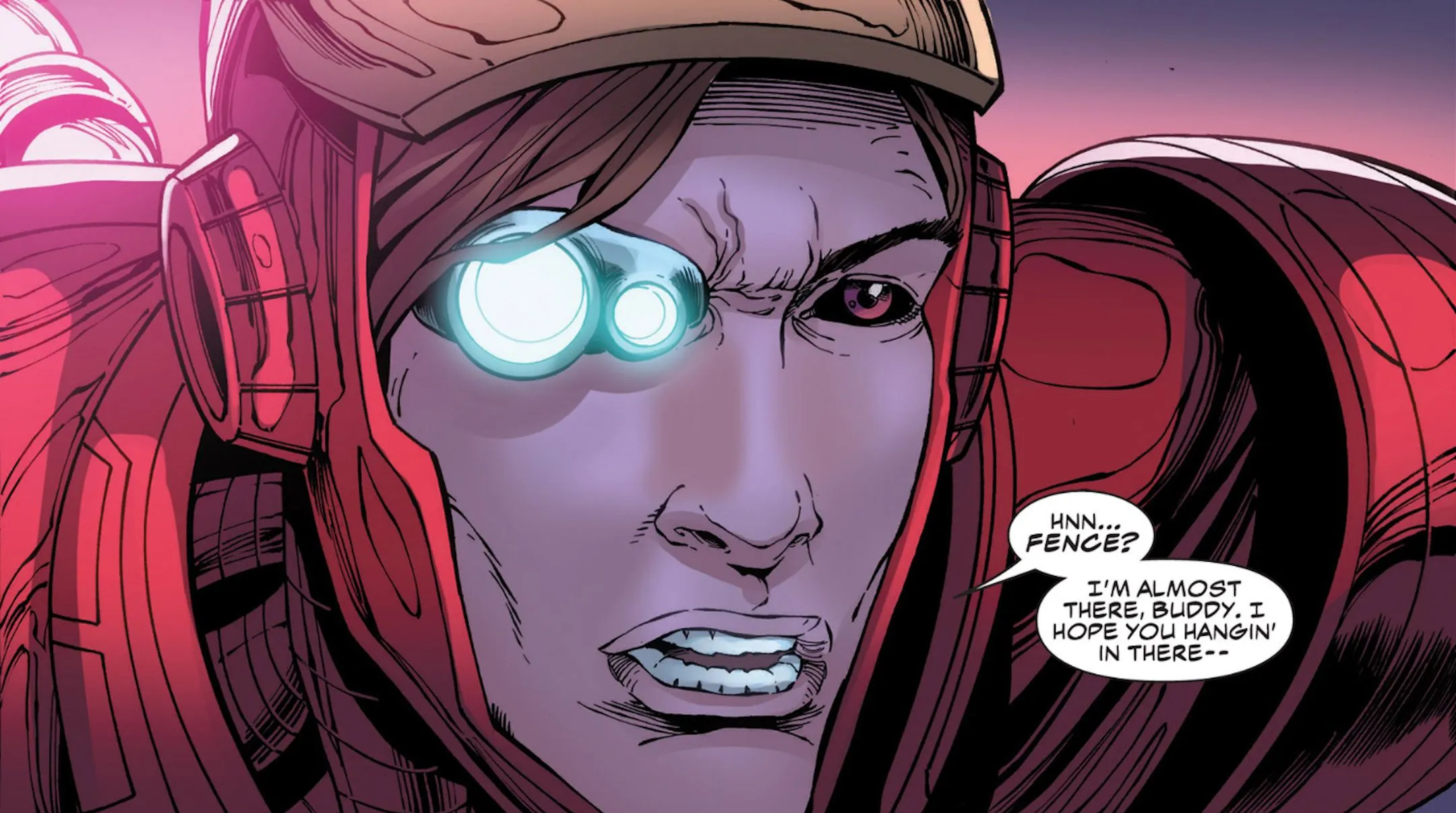 Gambit flying in Iron Man armor Gambit flying in Iron Man armor