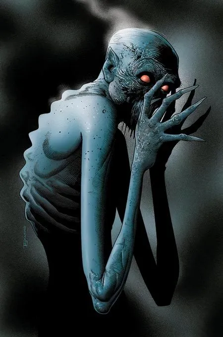 Absolute Mr Freeze looking like a skinny zombie in shadow