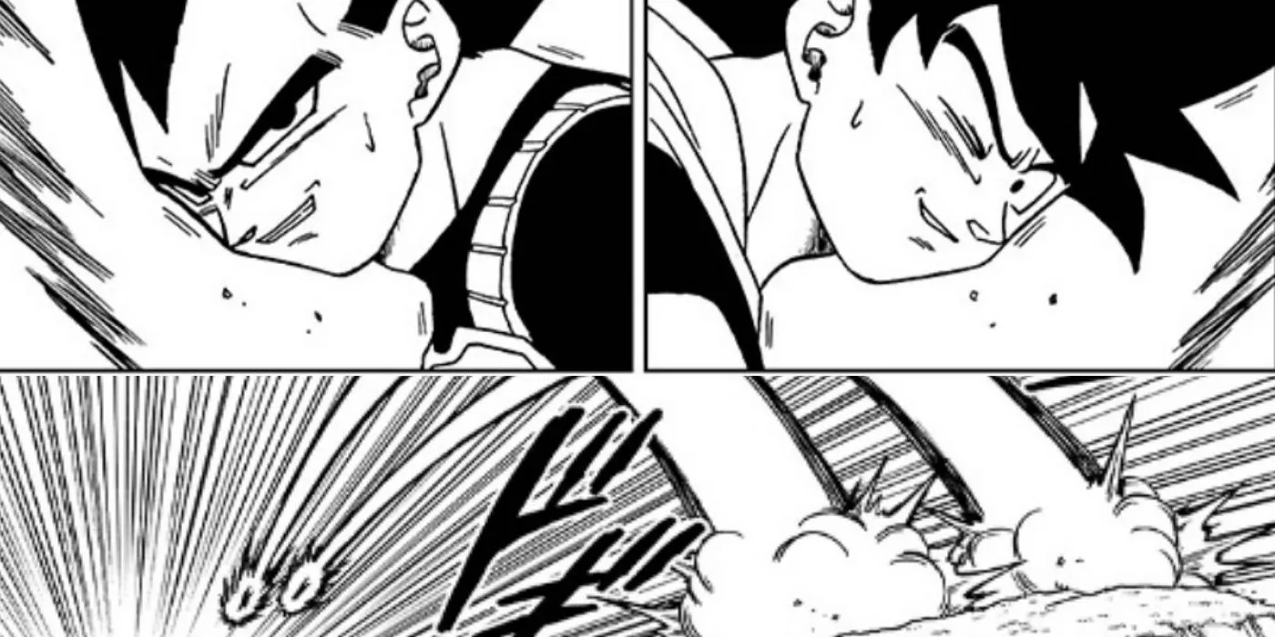 Goku and Vegeta fight together