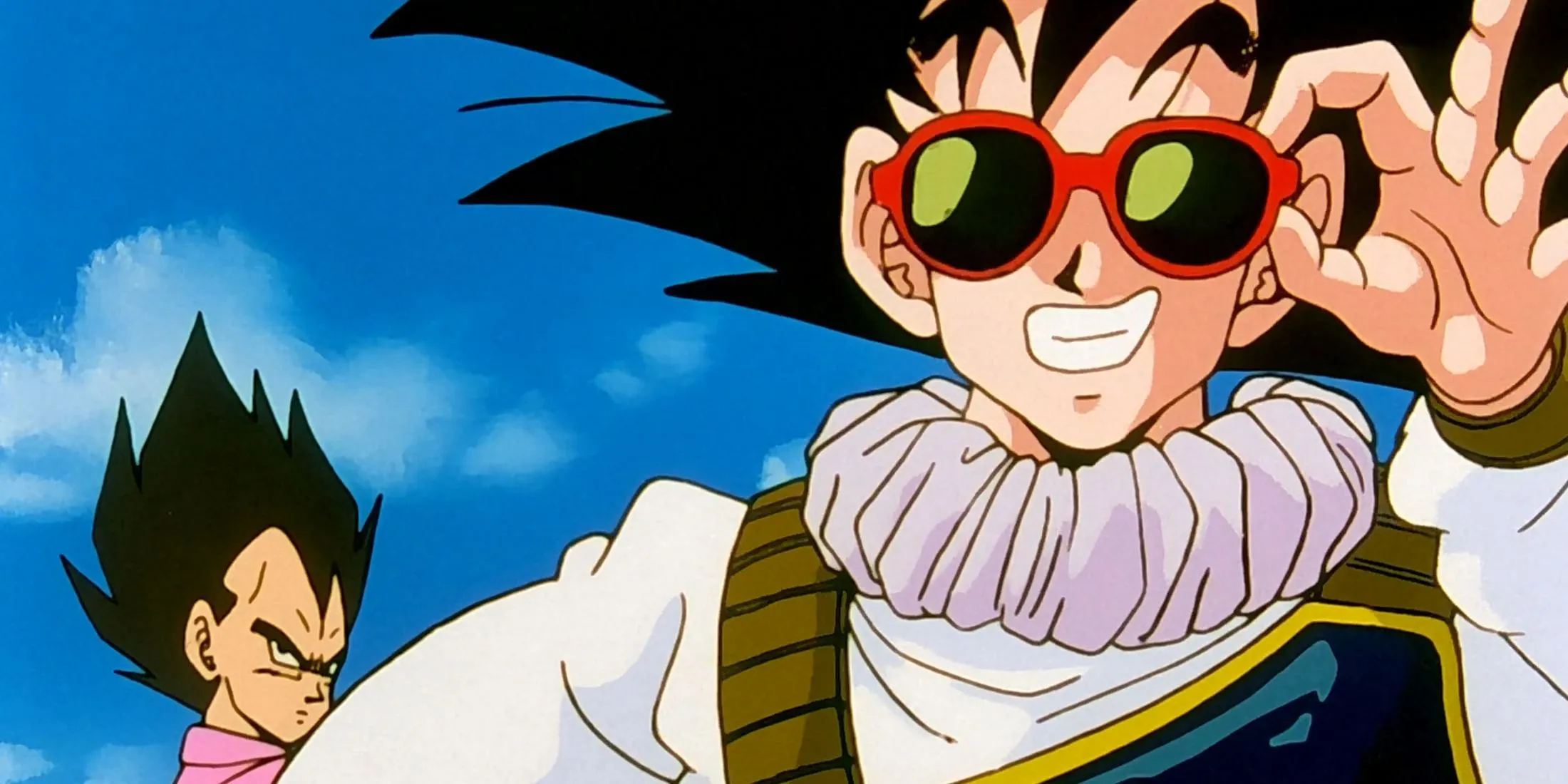 Goku wearing sunglasses Goku wearing sunglasses