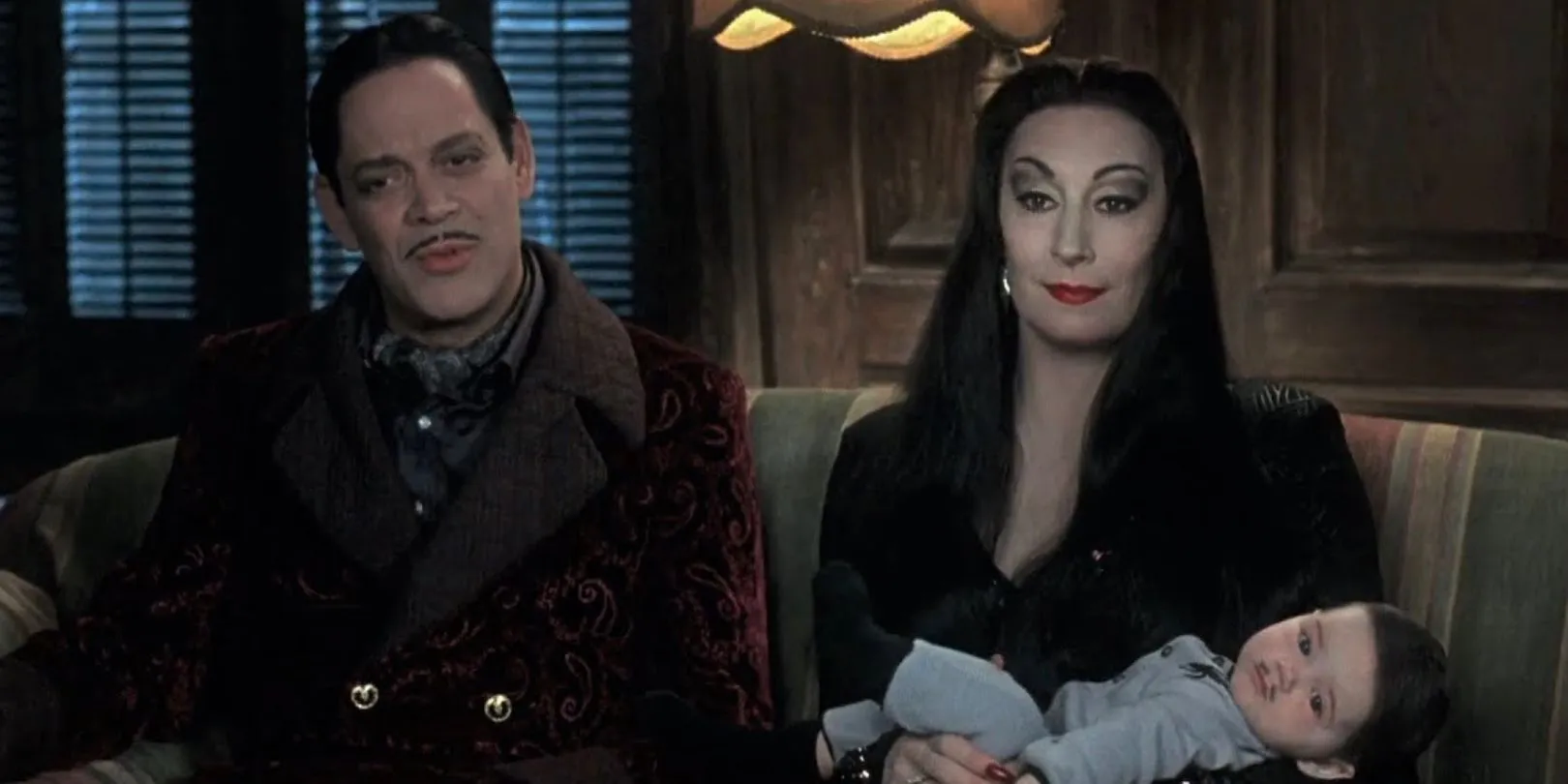 Morticia and Gomez with Pubert Morticia and Gomez with Pubert