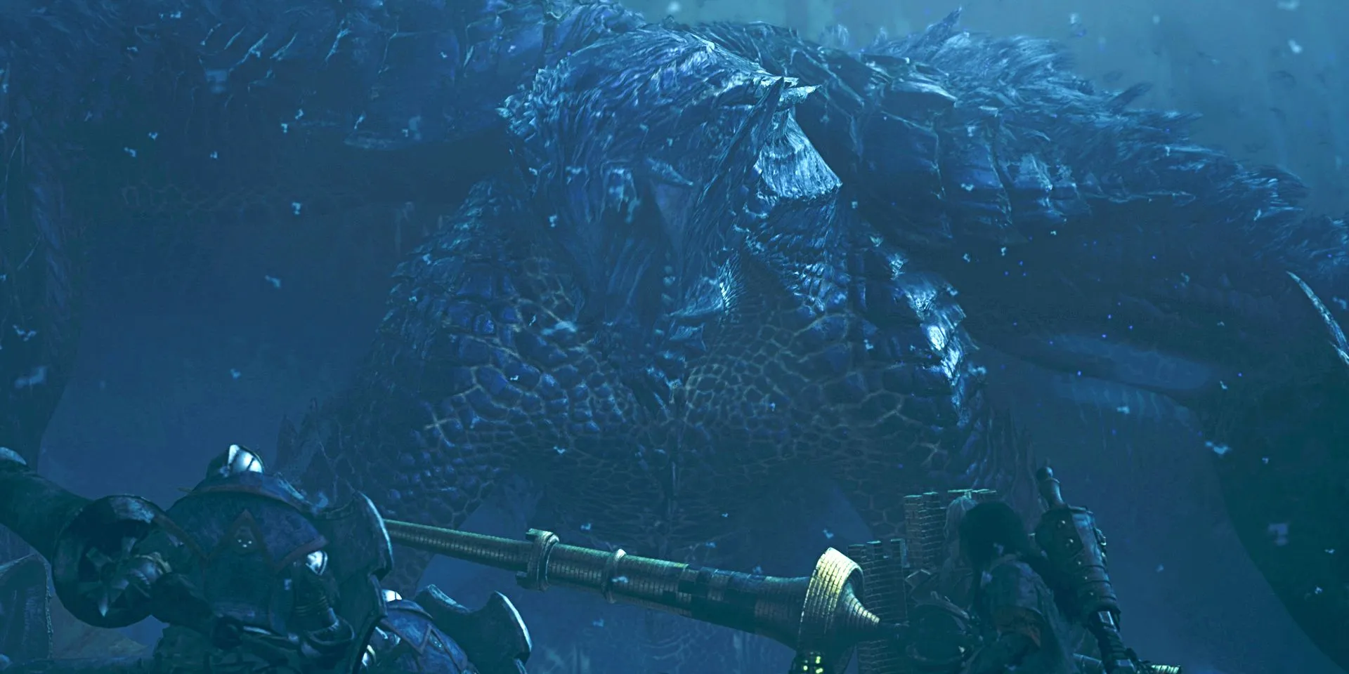 Gore Magala ambushes a group of hunters in Monster Hunter Wilds. Gore Magala ambushes a group of hunters in Monster Hunter Wilds.