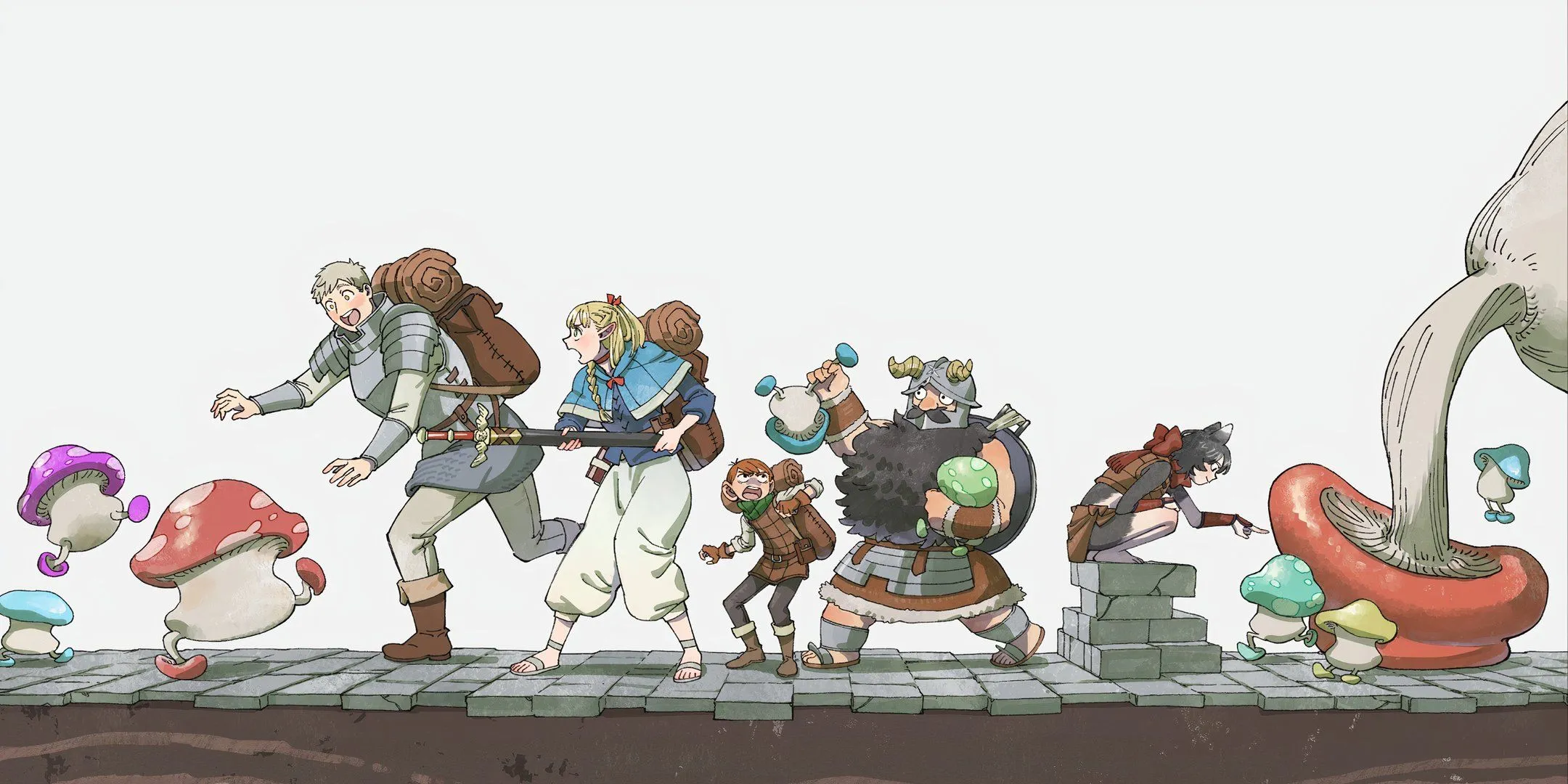 A scene from Delicious in Dungeon