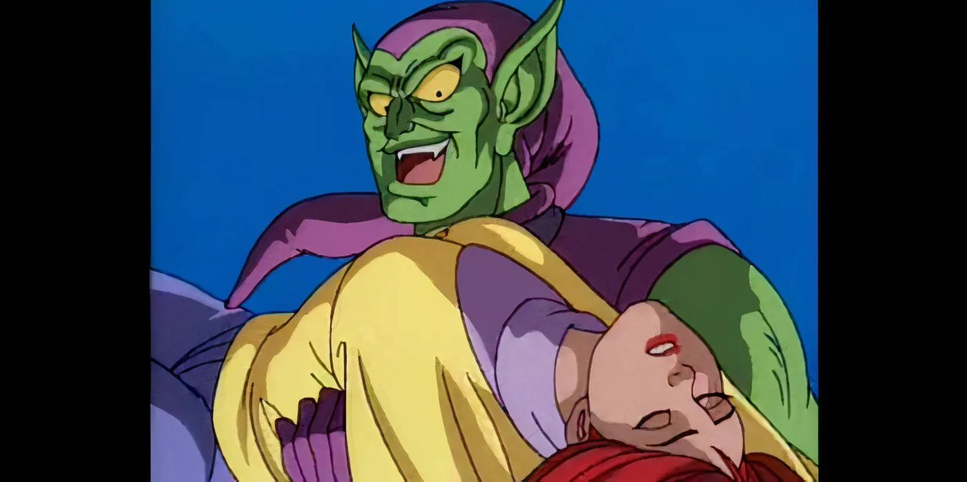 Green Goblin holding Mary Jane Green Goblin holding Mary Jane