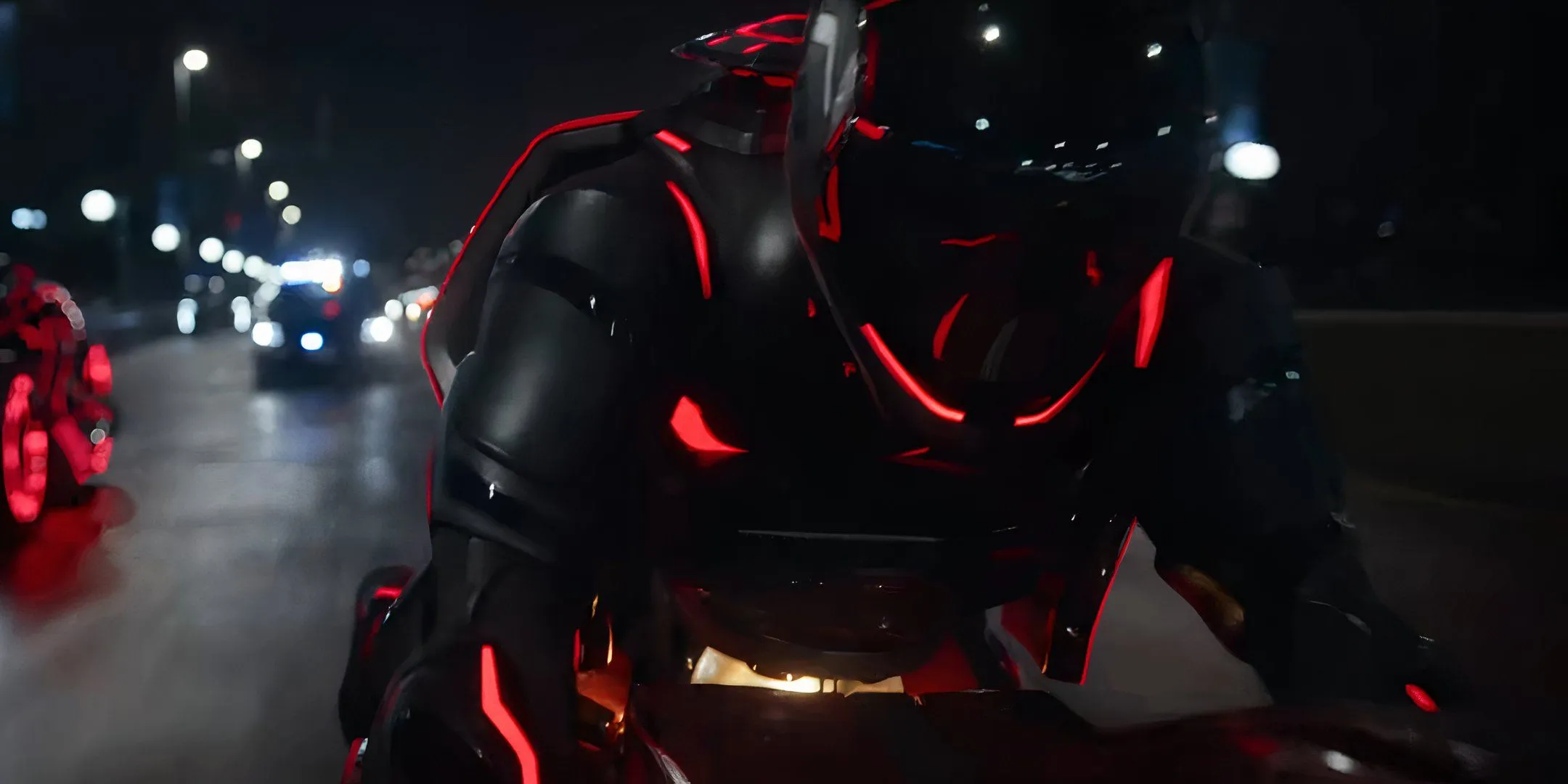 Grid soldiers riding light cycles in Tron: Ares