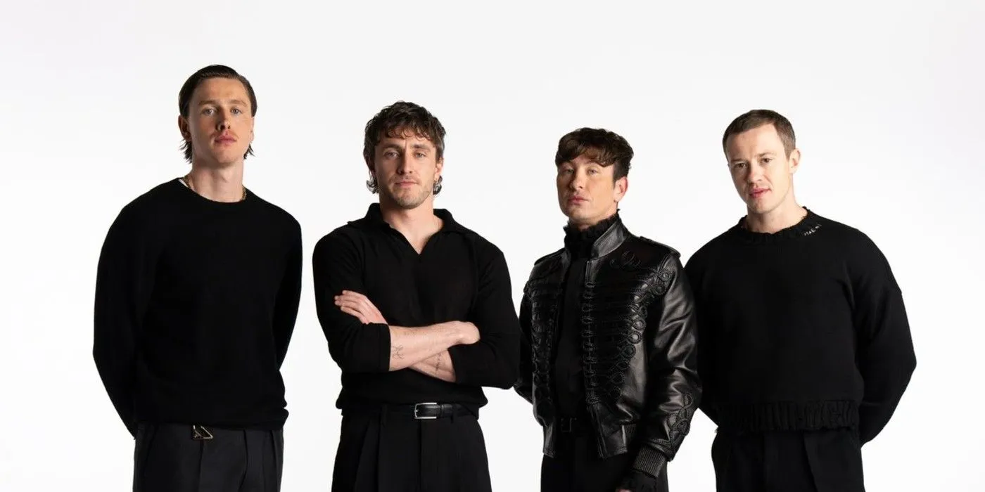 Harris Dickinson, Paul Mescal, Barry Keoghan, and Joseph Quinn for the Beatles movie promotion