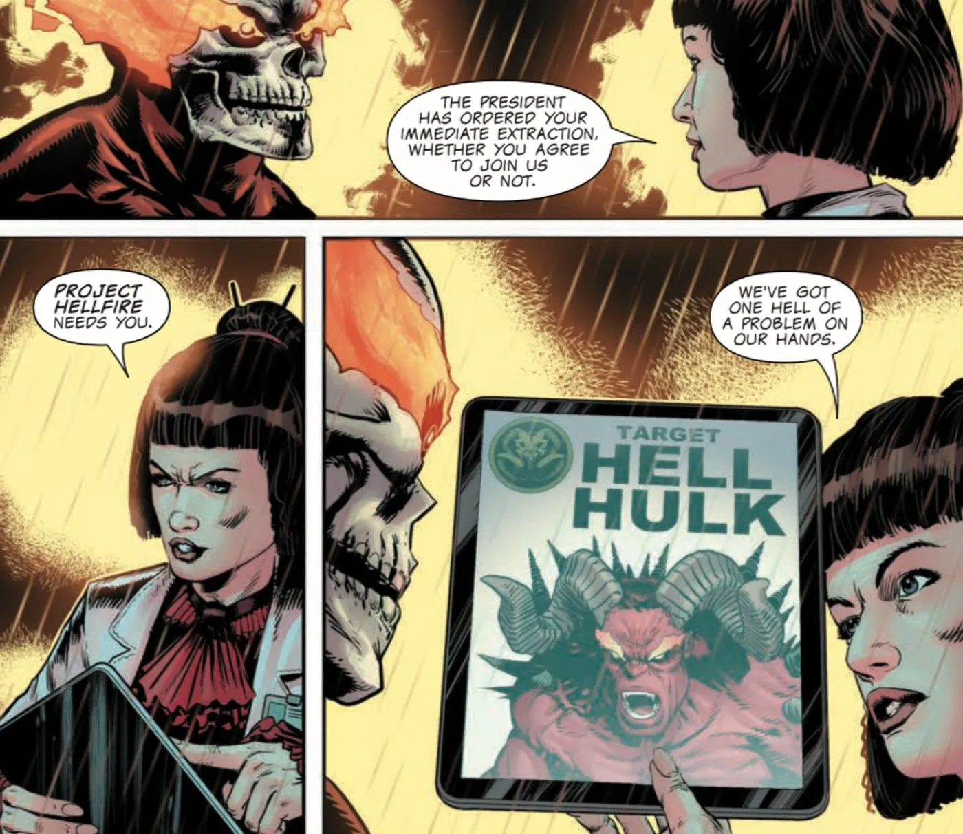 Hellverine #5 Hell Hulk on a screen cameo appearance