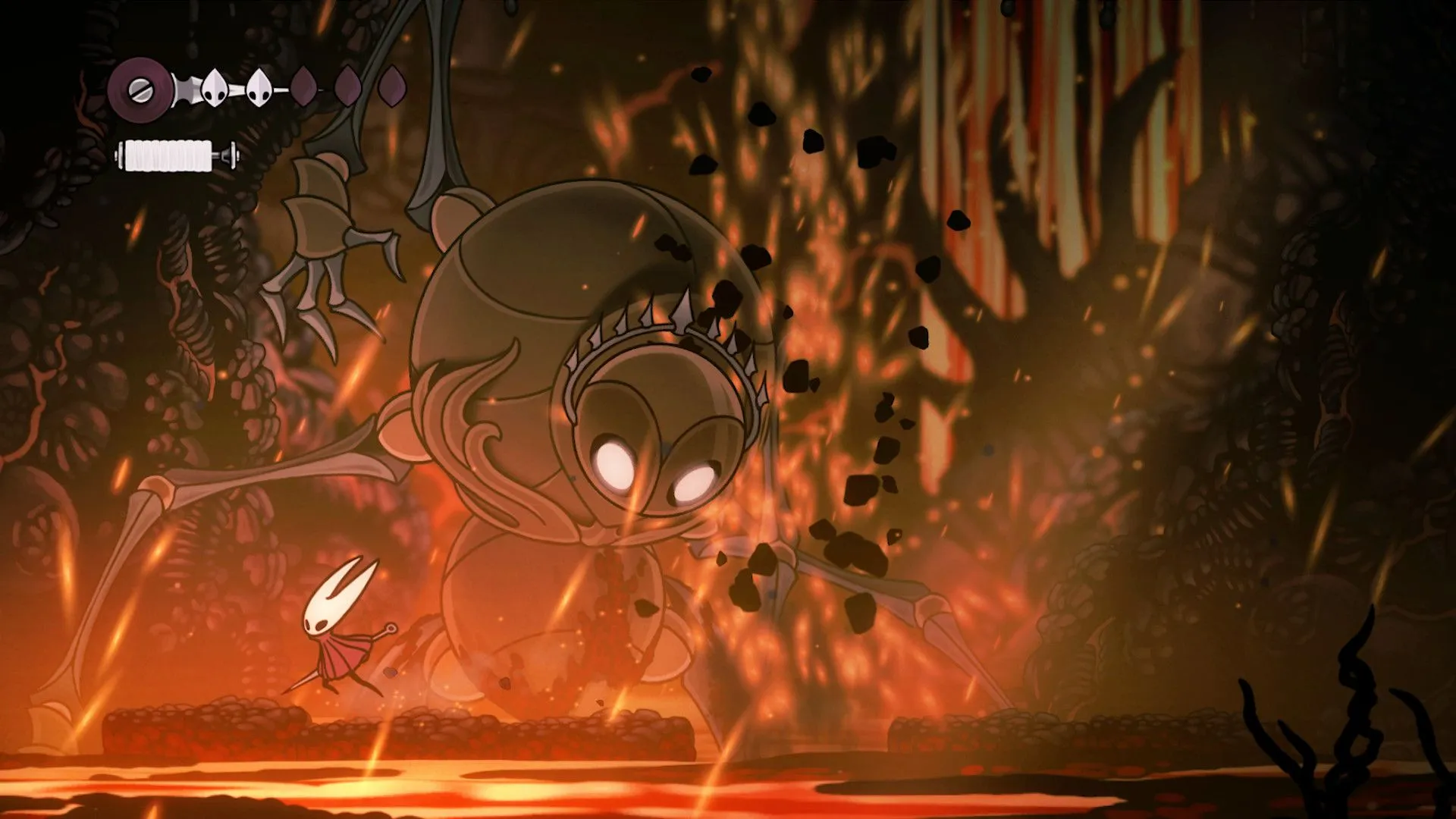 Hollow Knight: Silksong lava scene