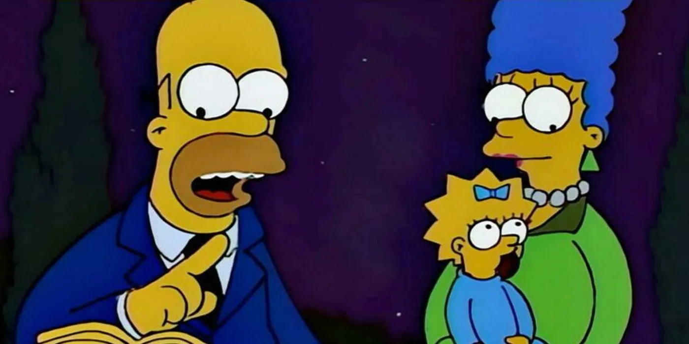 Homer tells his kids to never try in The Simpsons