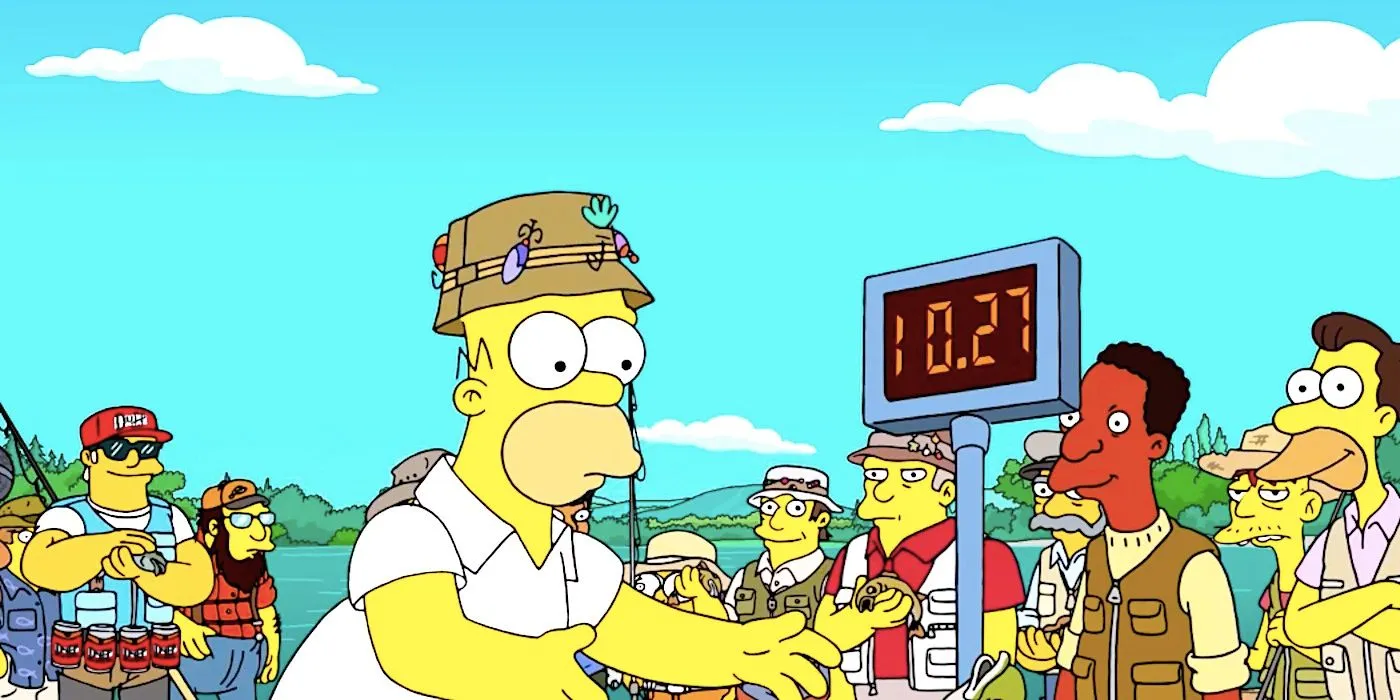 Homer Weighs a Fish Homer Weighs a Fish