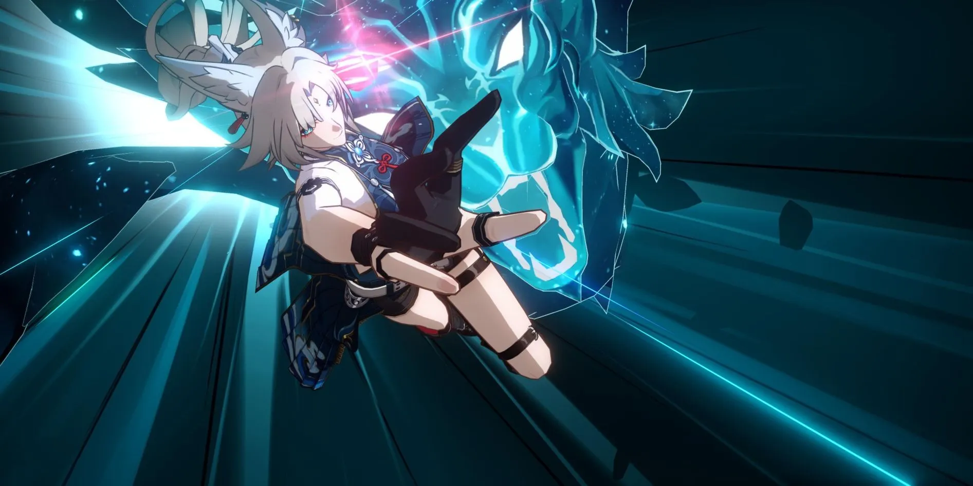 Honkai Star Rail's Shadow of Feixiao charges forward, ready to strike.