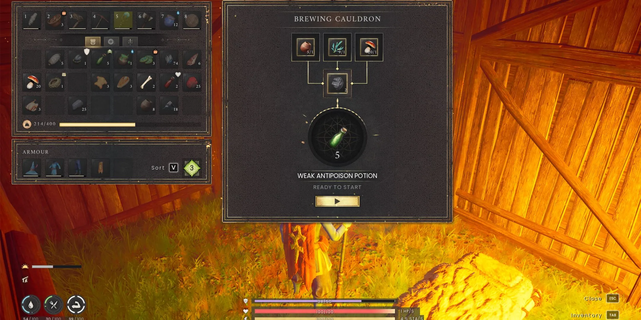 Brewing Antipoison Potion