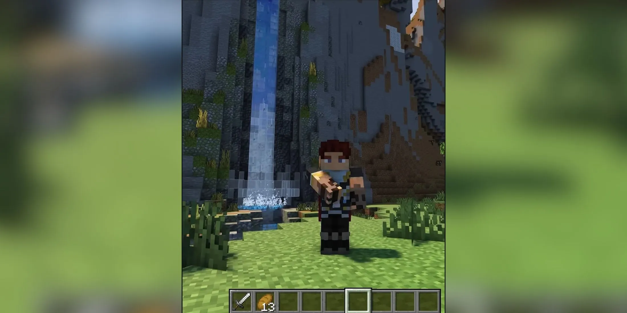Incredible Redstone Animated Waterfall