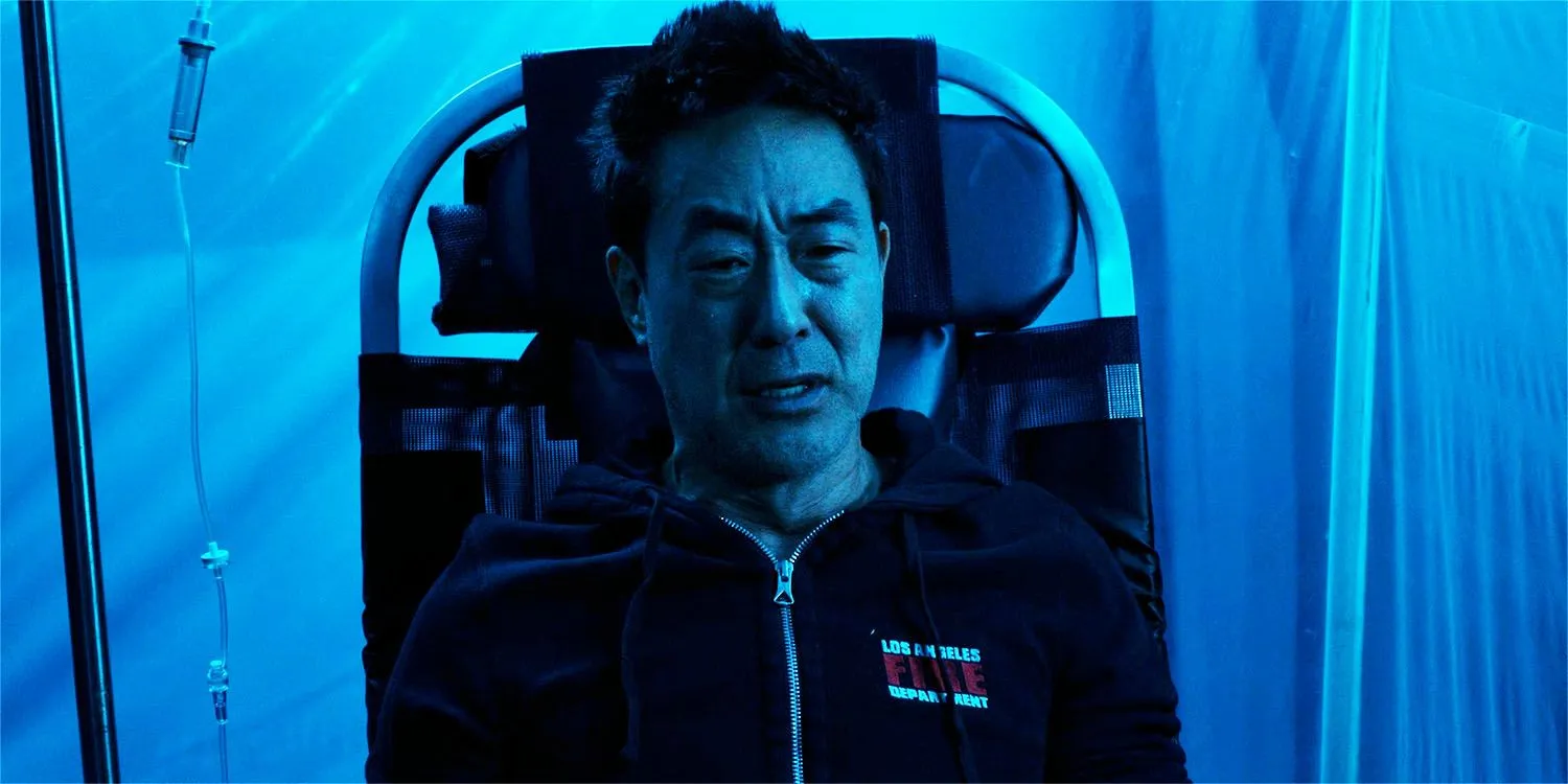 Howard in 9-1-1 season 8, episode 15 Howard in 9-1-1 season 8, episode 15