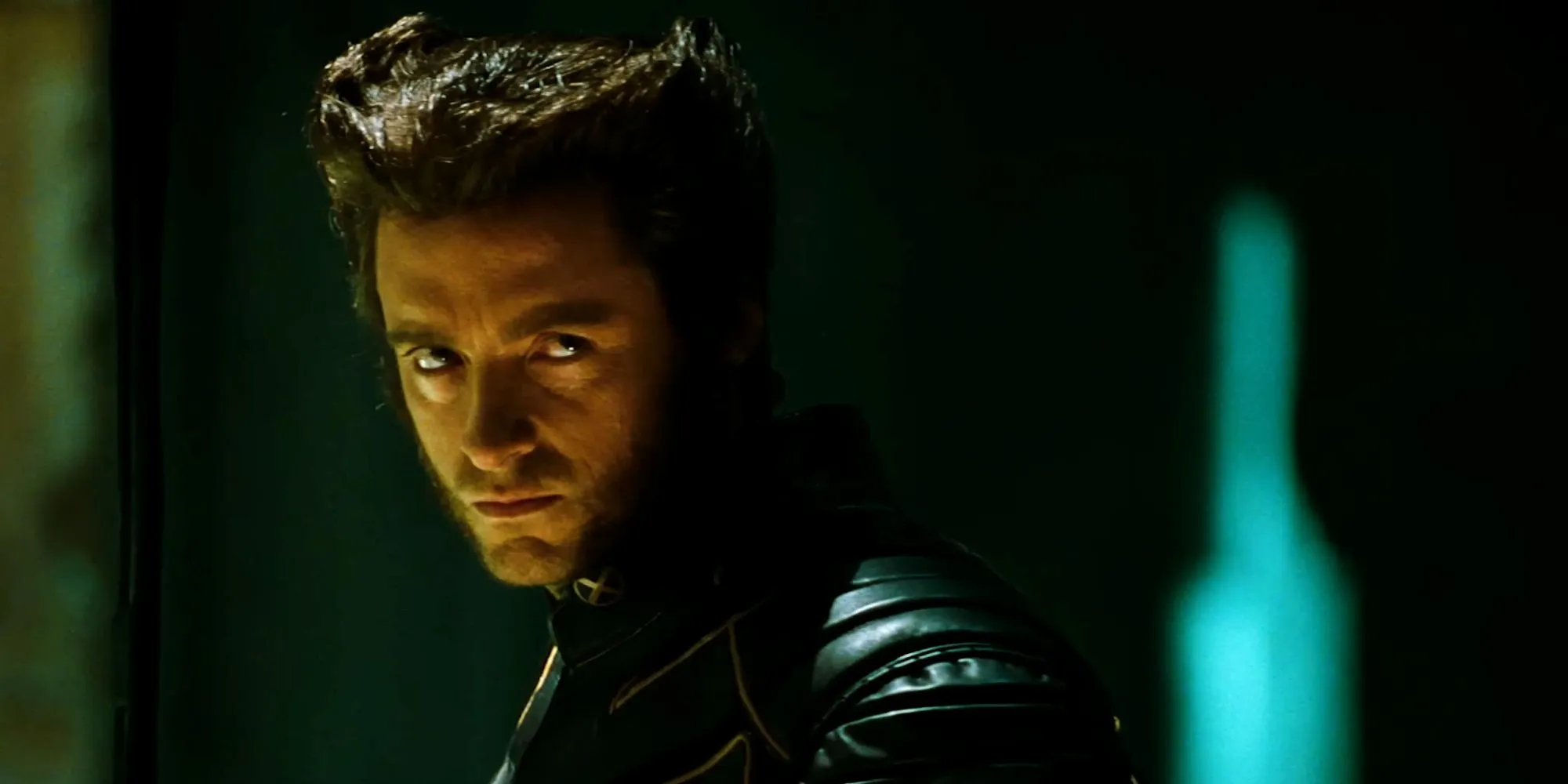 Wolverine staring at Lady Deathstrike Wolverine staring at Lady Deathstrike