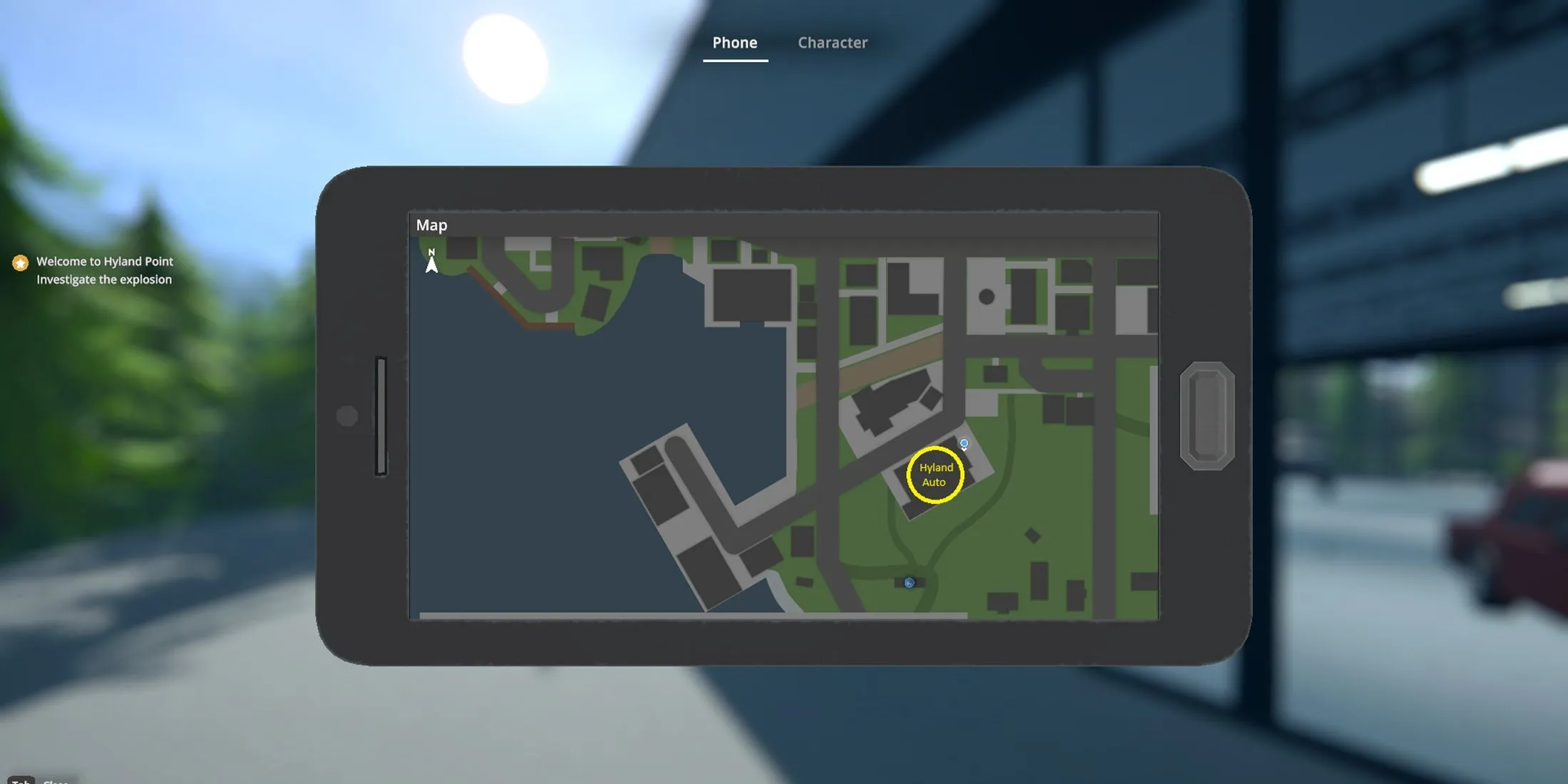 Hyland Auto Location Map