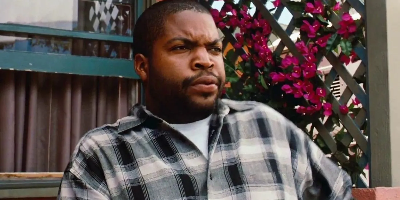 Ice Cube looking sideways in Friday